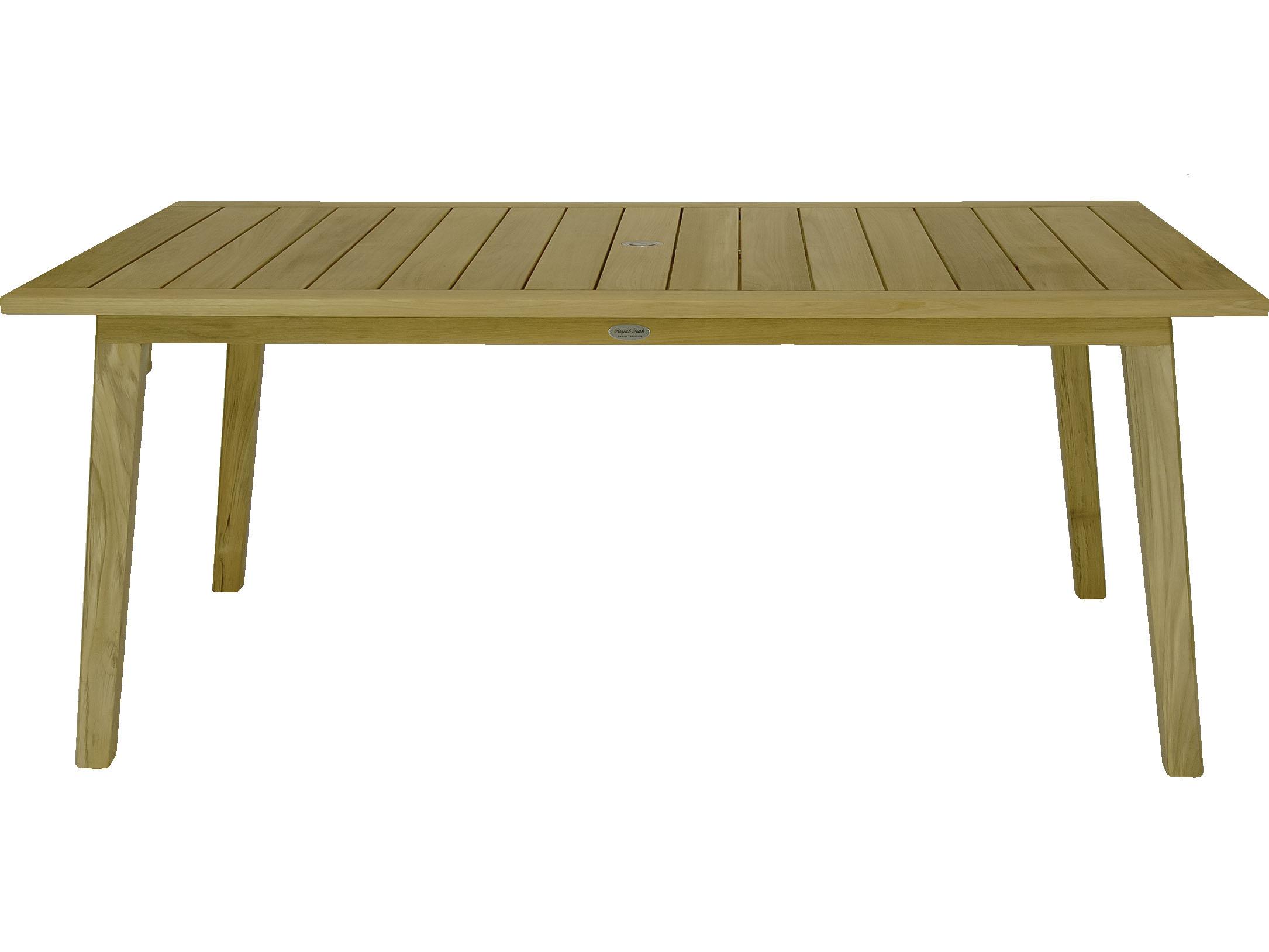 Royal Teak Collection Admiral Rectangular Outdoor Dining Table