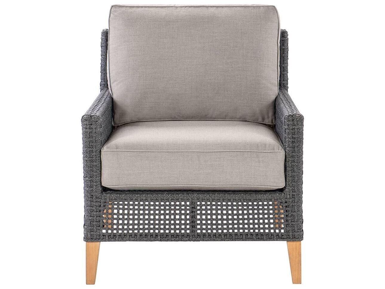 Royal Teak Collection Cannes Teak Cushion Arm Stationary Lounge Chair