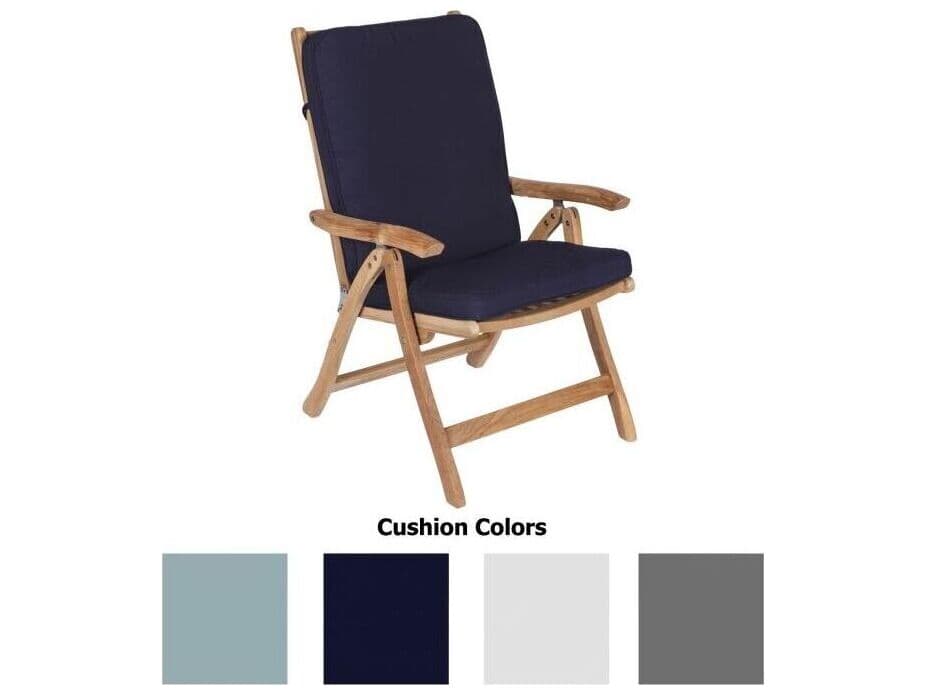 Royal Teak Collection Estate Fullback Cushion-White