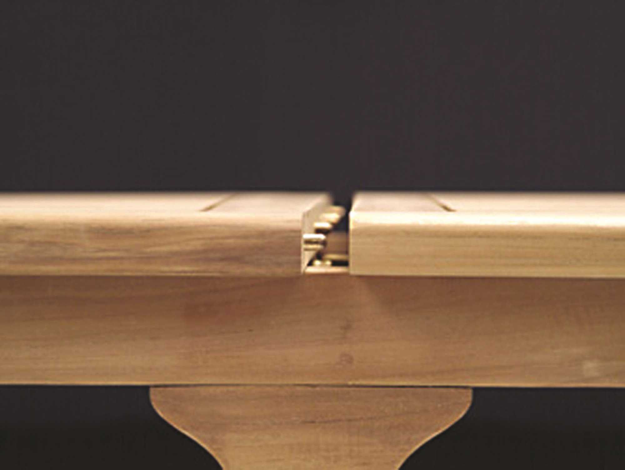 Royal Teak Collection Expansion Rectangular Family Outdoor Patio Dining Table