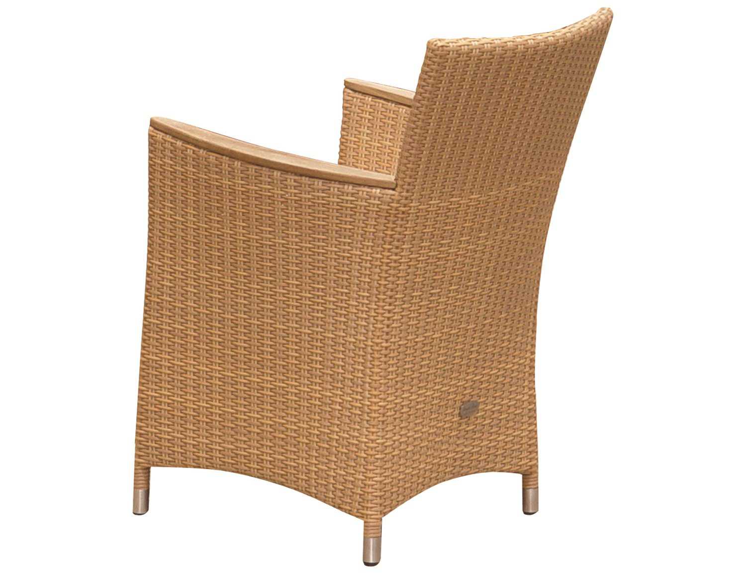 Royal Teak Helena Wicker Cushion Honey Patio Dining Chair