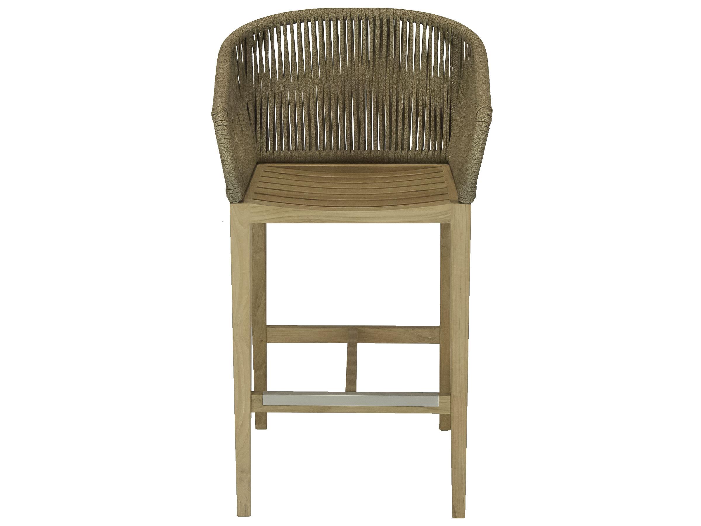 Royal Teak Collection Malibu Dessert Sand Outdoor Patio Bar Chair