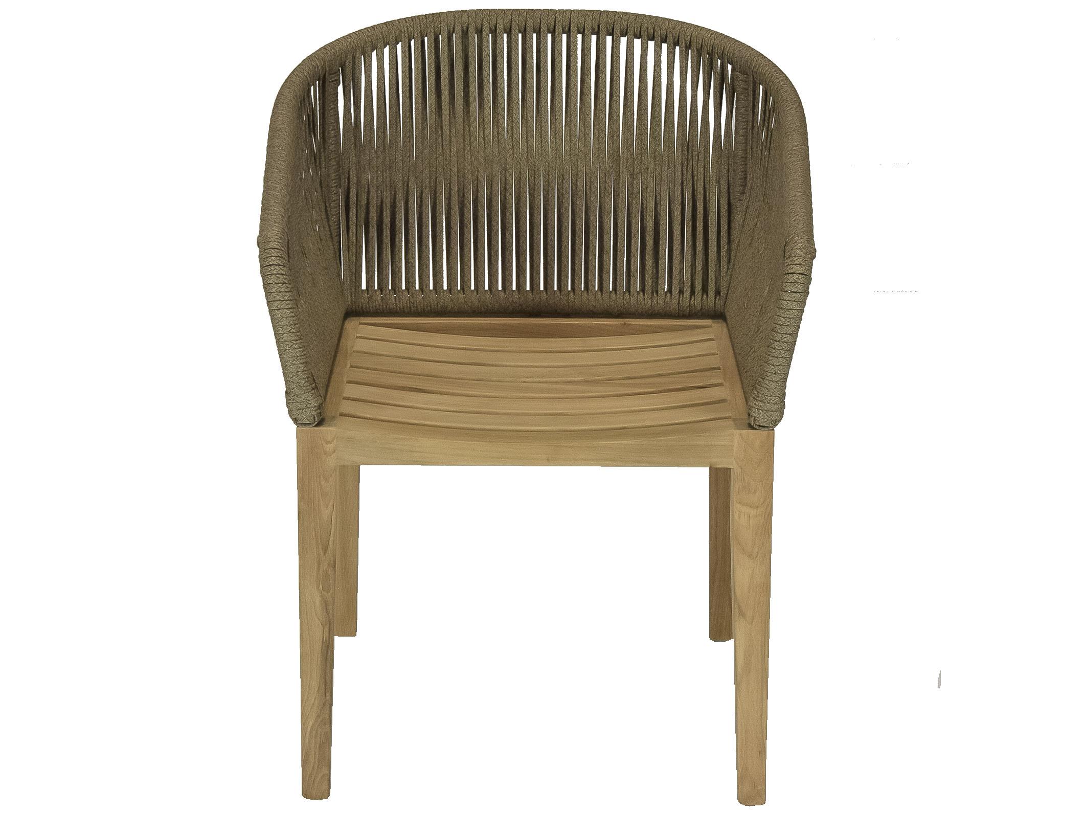 Royal Teak Collection Malibu Dessert Sand Outdoor Dining Arm Chair