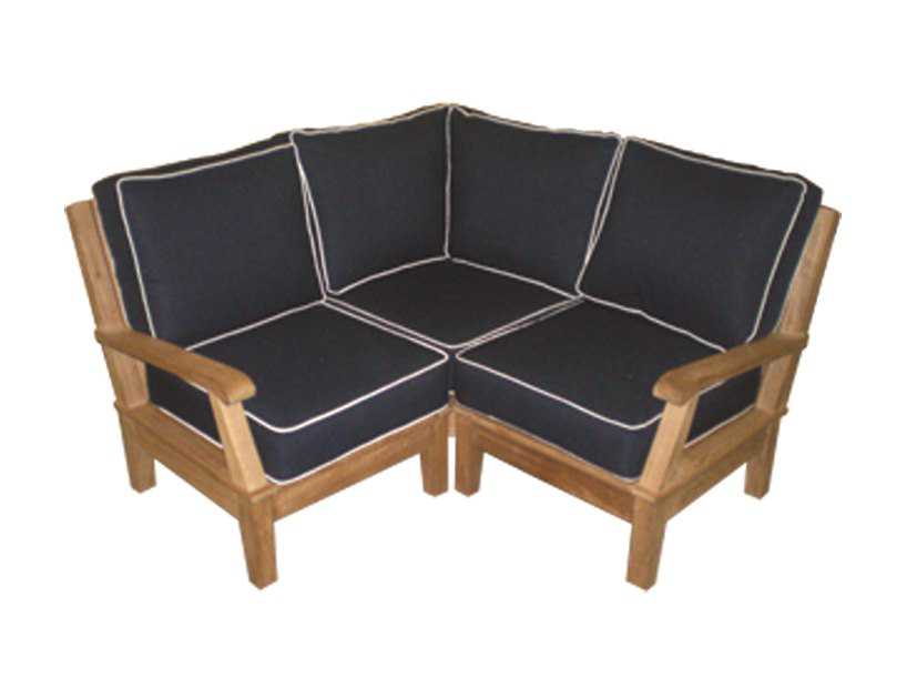 Royal Teak Collection Miami Cushion Sectional Corner