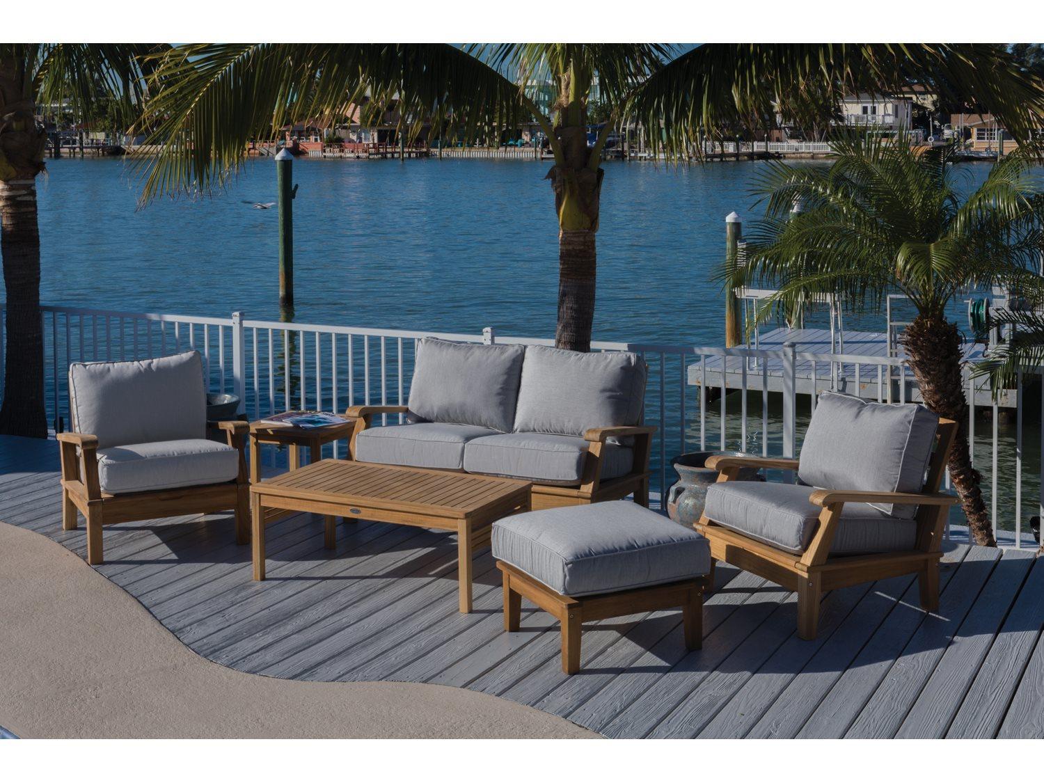Royal Teak Collection Miami Outdoor Lounge Set