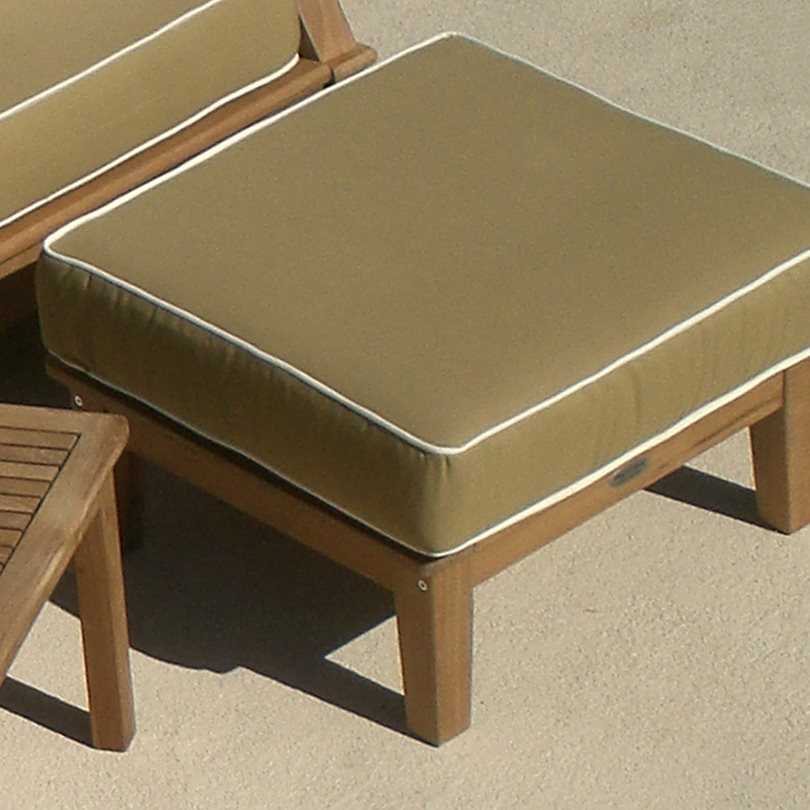 Royal Teak Collection Miami Cushion Outdoor Patio Ottoman