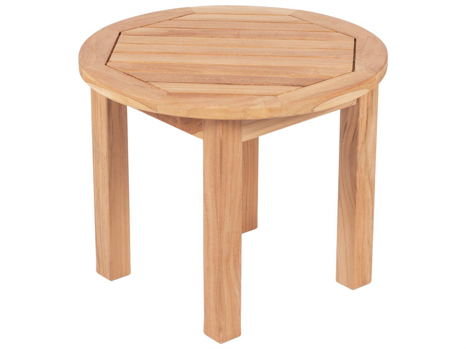 Royal Teak Collection Round Patio Side Table Round