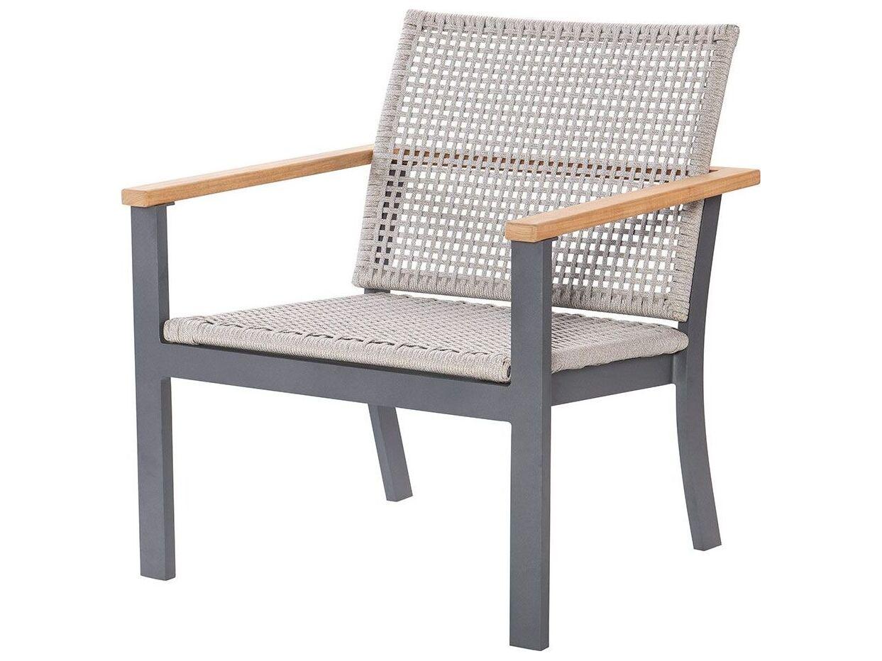 Royal Teak Collection Naples Rope Arm Stationary Lounge Chair