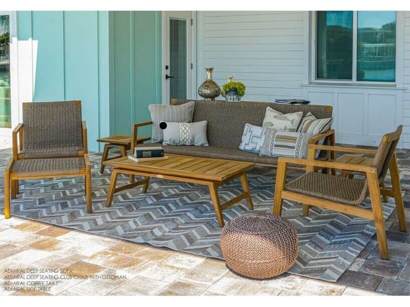 Royal Teak Collection Admiral Patio Lounge Set