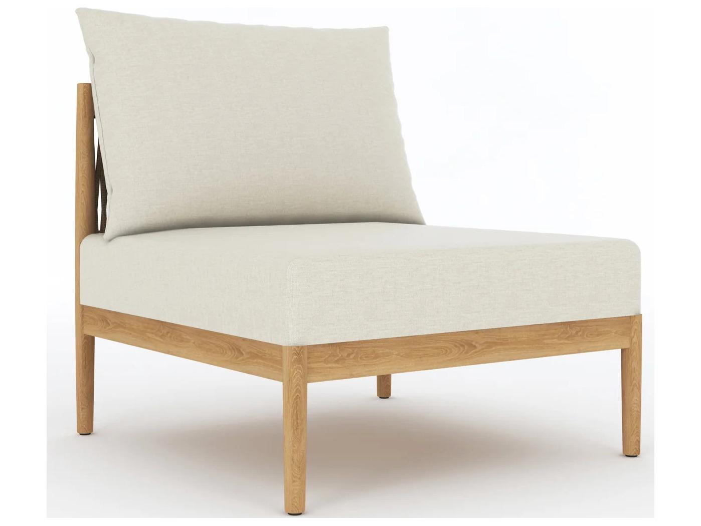 Royal Teak Collection San Lucas Teak Cushion Modular Stationary Lounge Chair