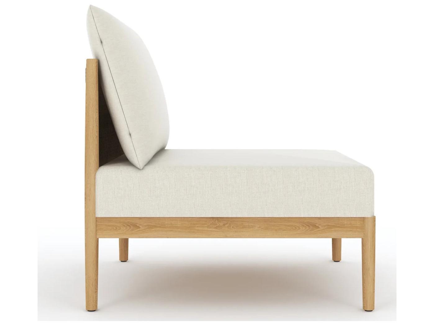 Royal Teak Collection San Lucas Teak Cushion Modular Stationary Lounge Chair