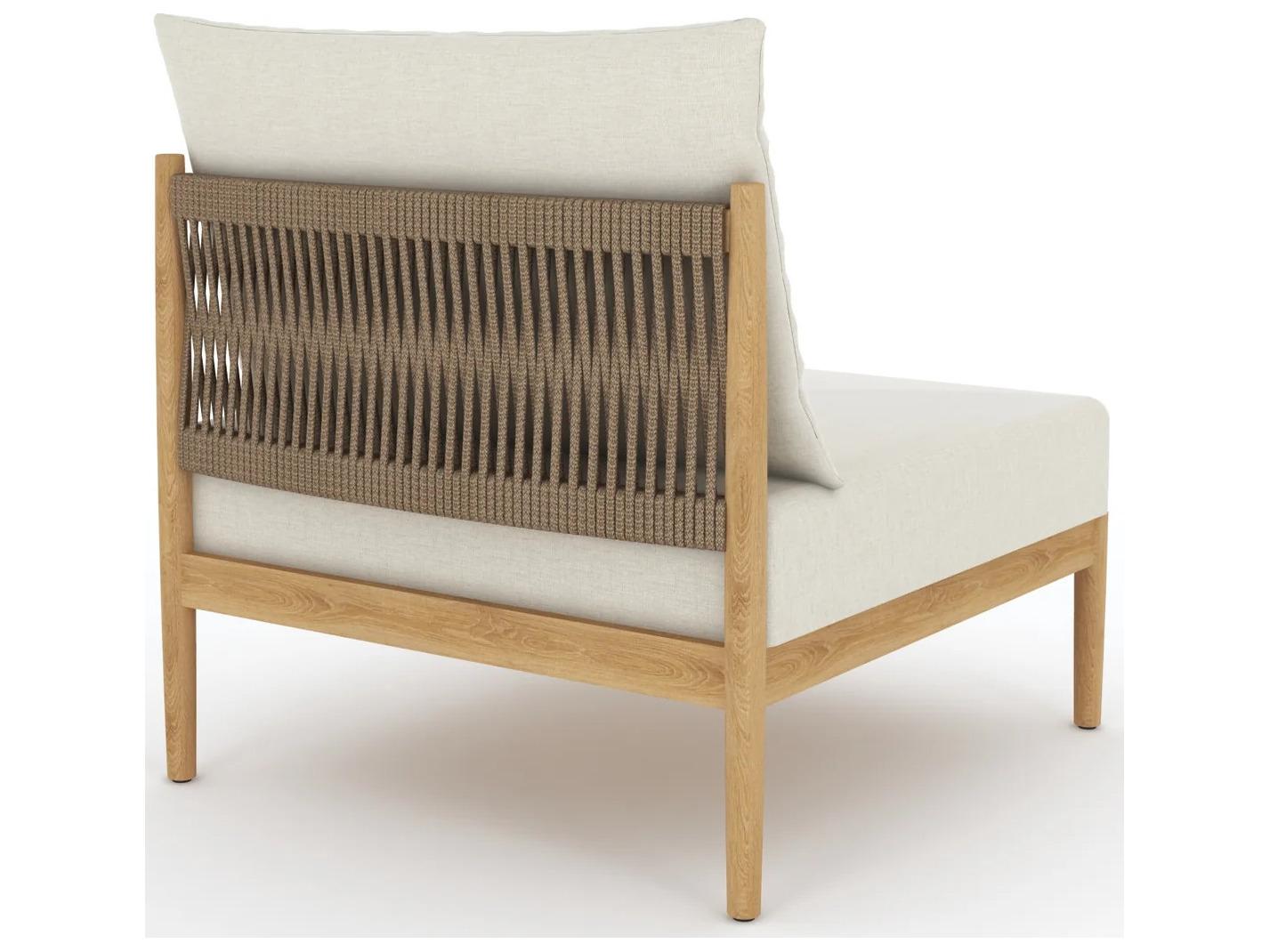Royal Teak Collection San Lucas Teak Cushion Modular Stationary Lounge Chair