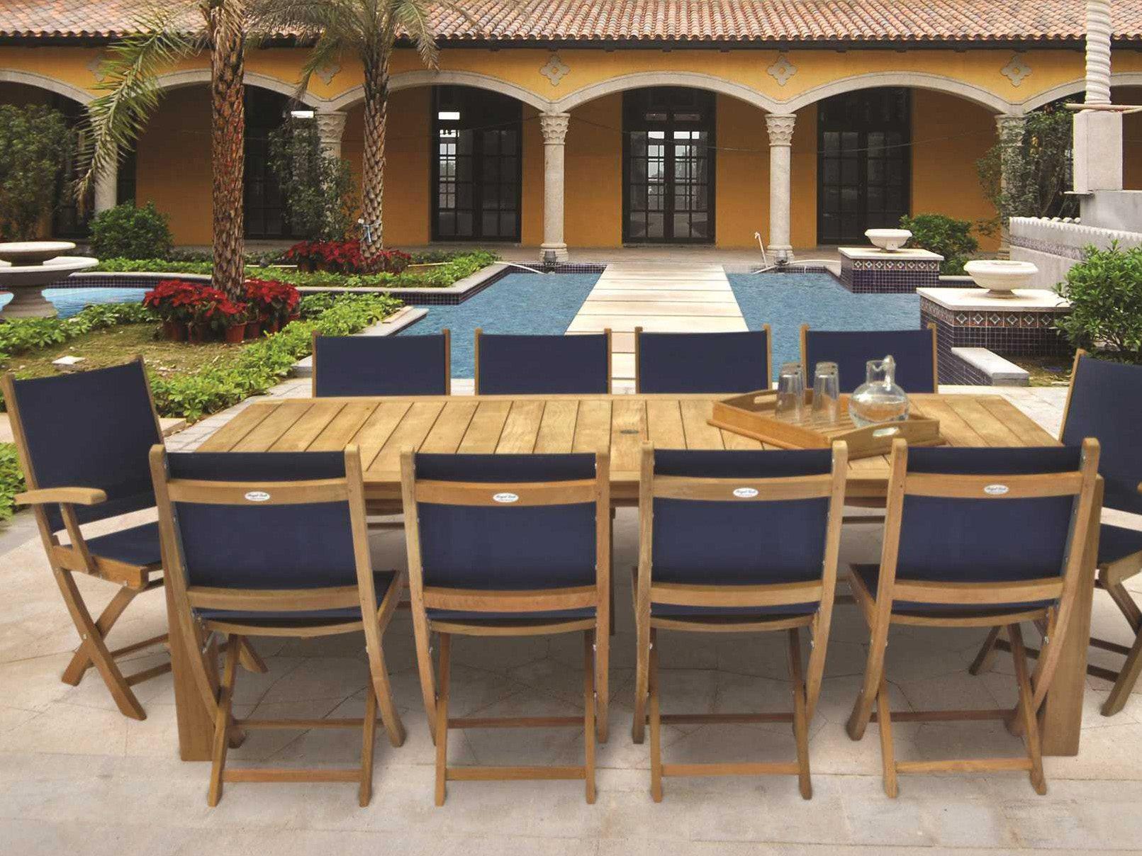 Royal Teak Collection Sailmate Sling Outdoor Dining Set