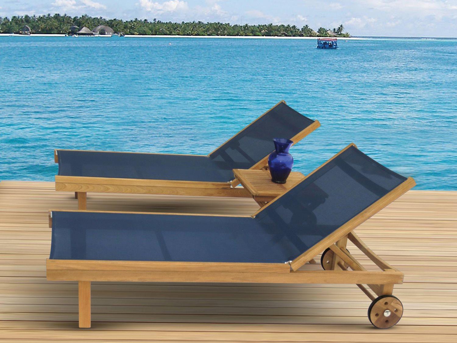 Royal Teak Collection Sundaze Patio Lounge Set