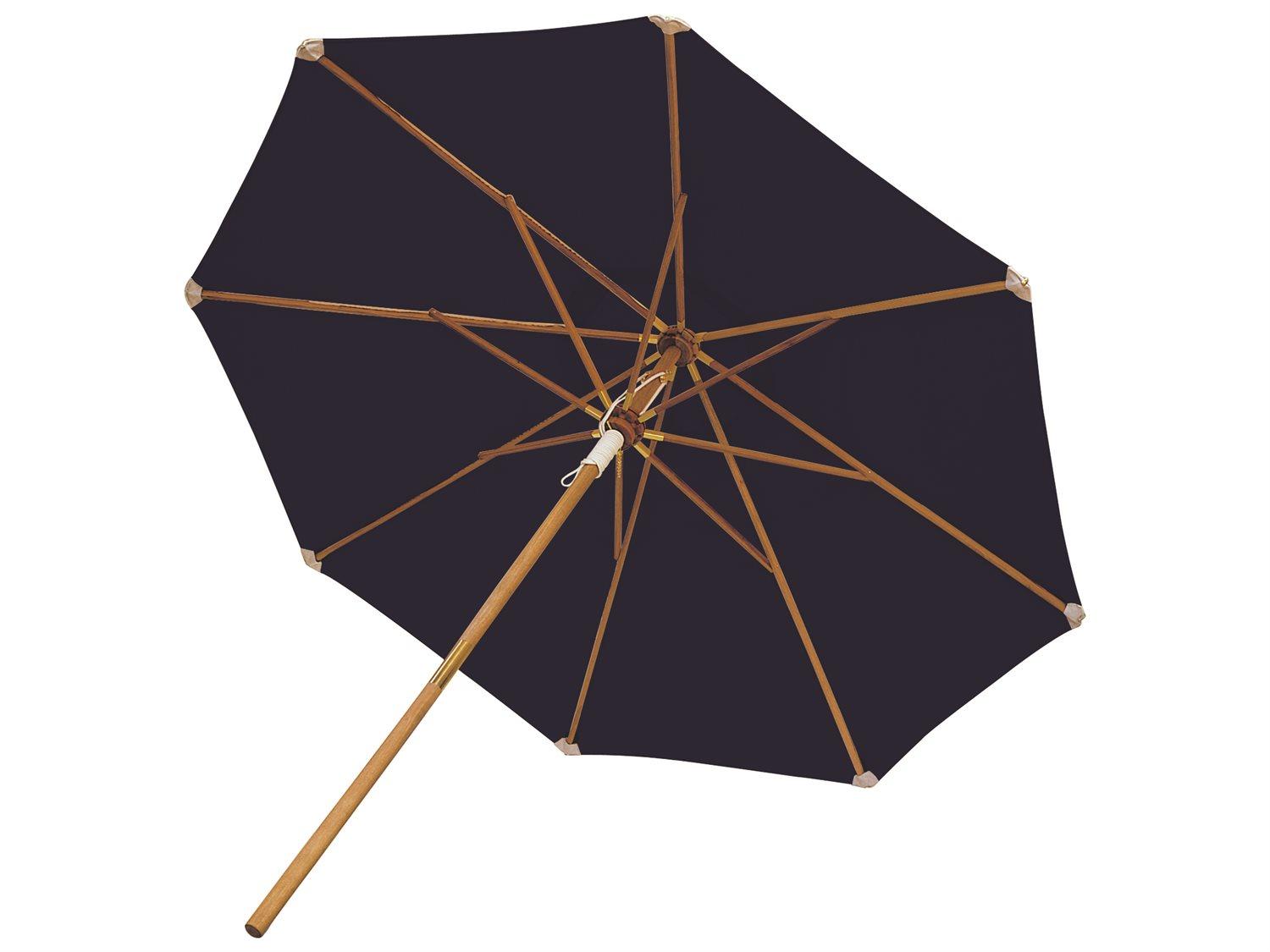 Royal Teak Collection 10 Foot Deluxe Navy Outdoor Patio Umbrella