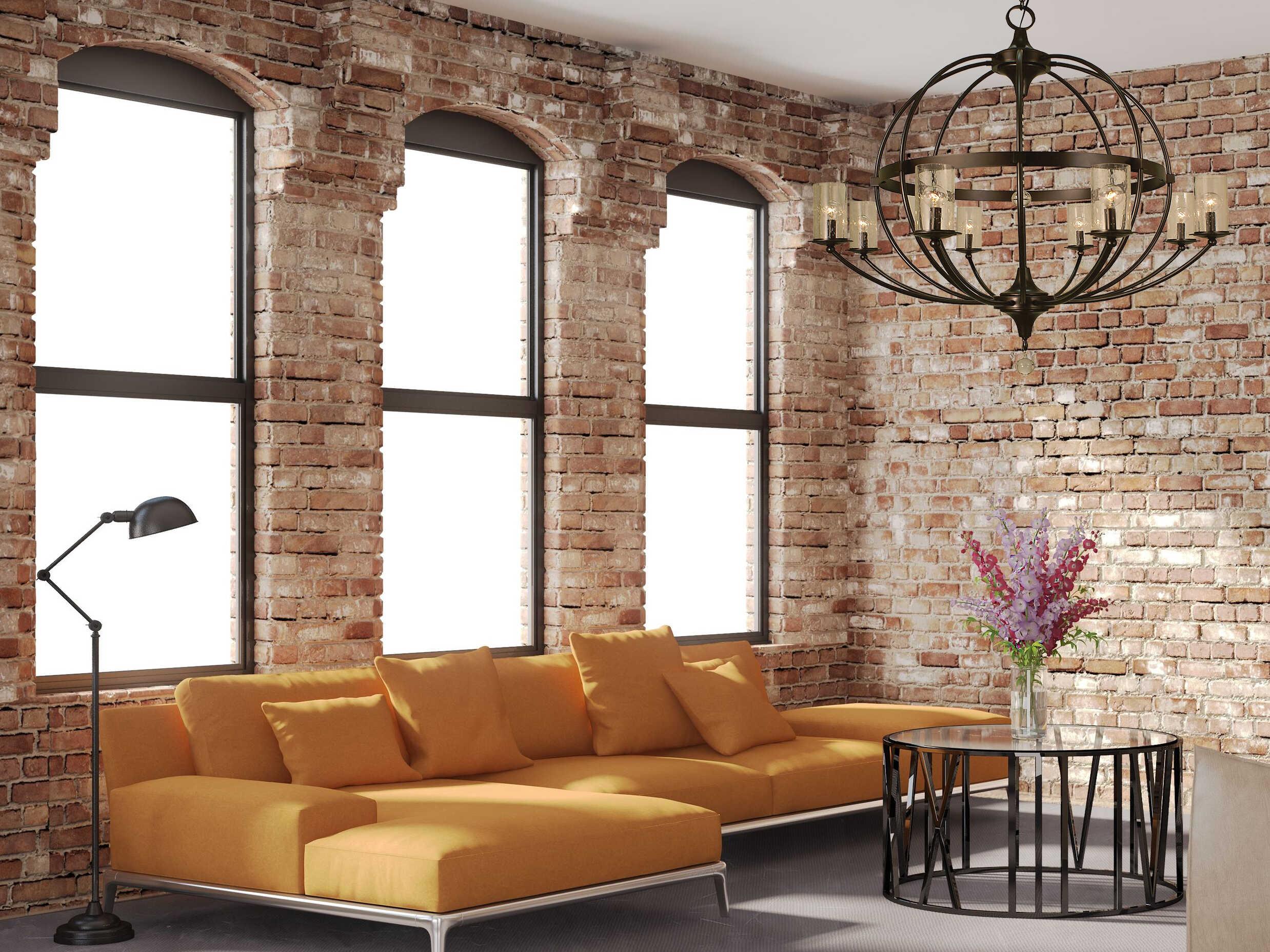 Framburg Compass 8-Light Crystal Globe Chandelier