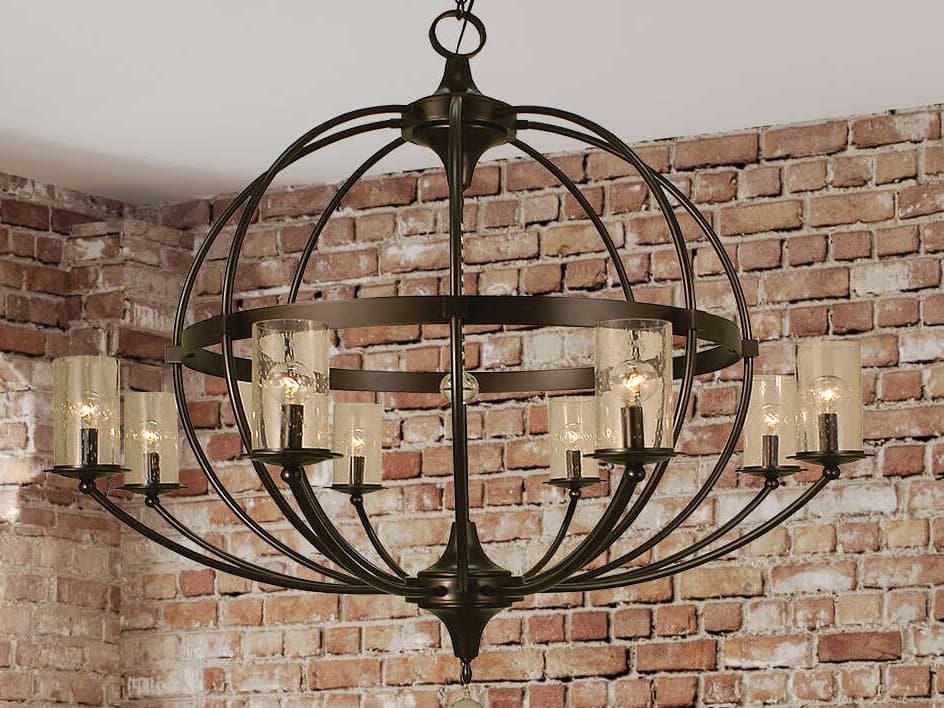 Framburg Compass 8-Light Crystal Globe Chandelier