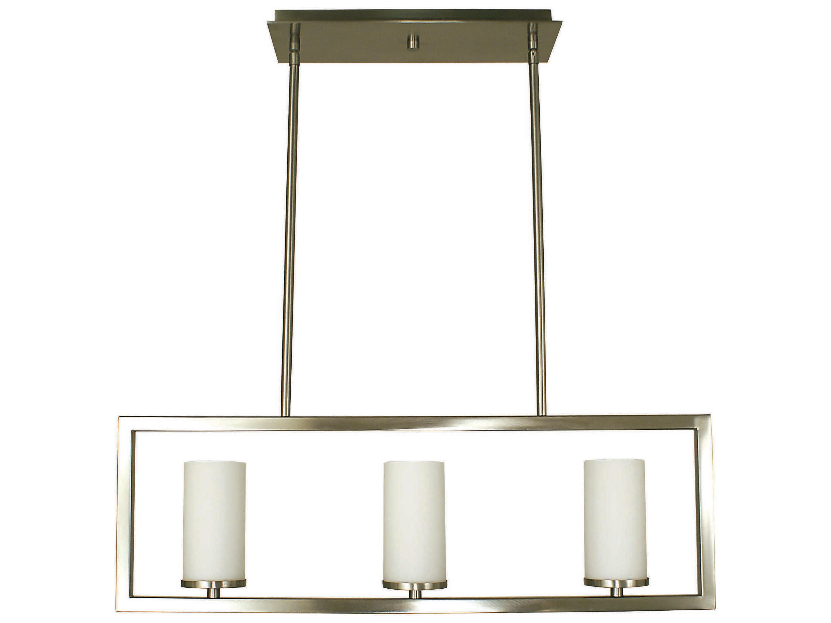 Framburg Theorem 3-Light Cylinder Island Pendant