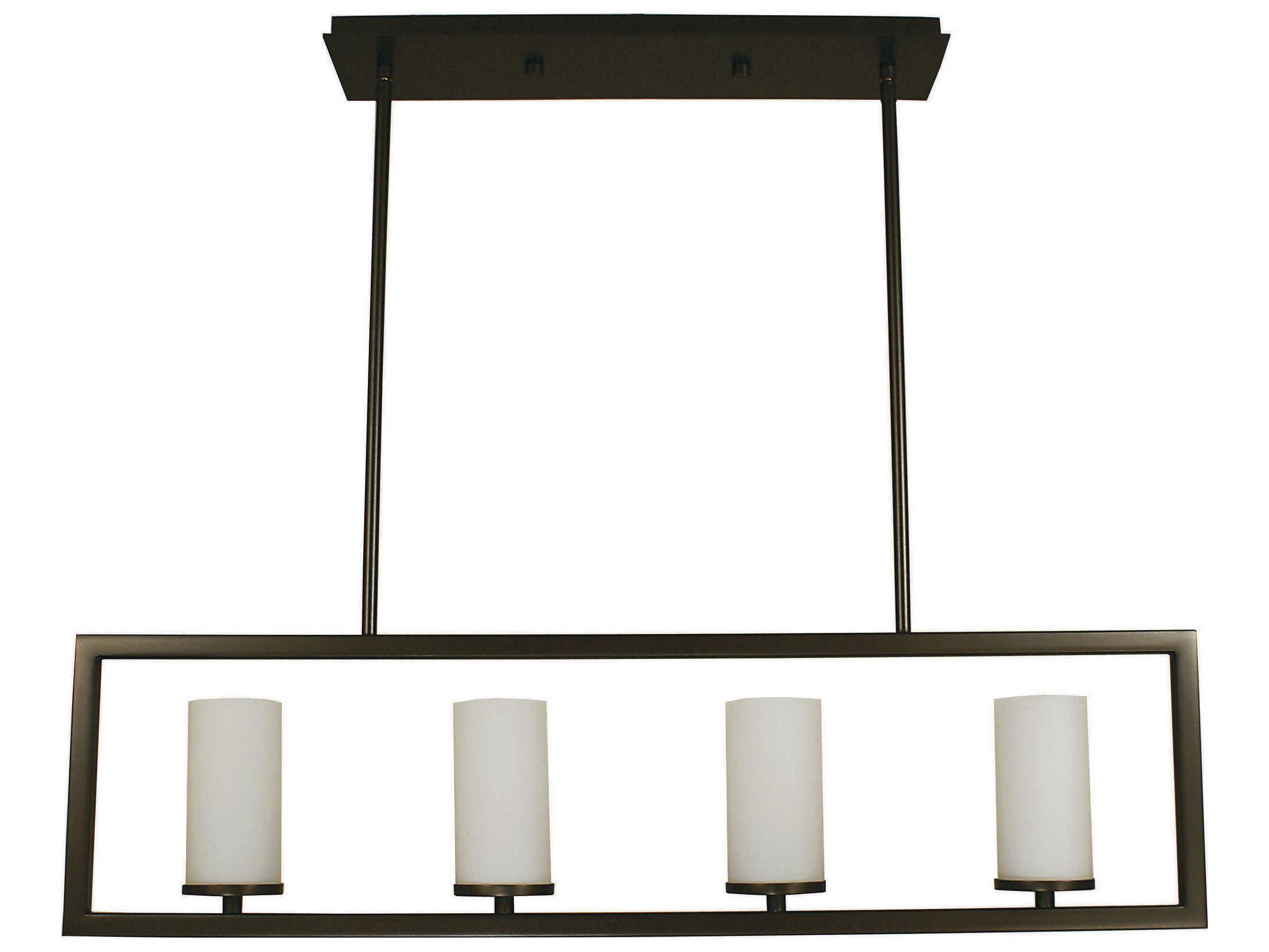 Framburg Theorem 4-Light Cylinder Island Pendant