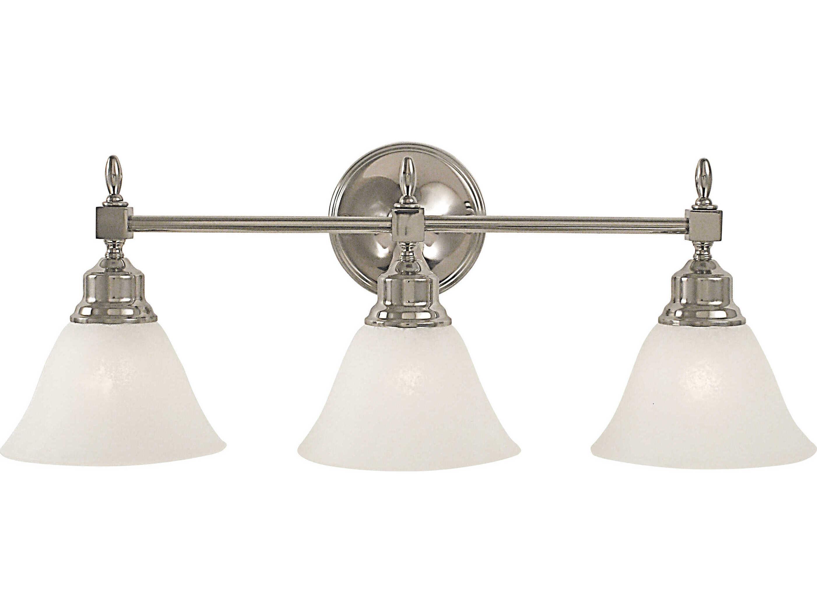 Framburg Taylor 3-Light Steel Glass Vanity Light