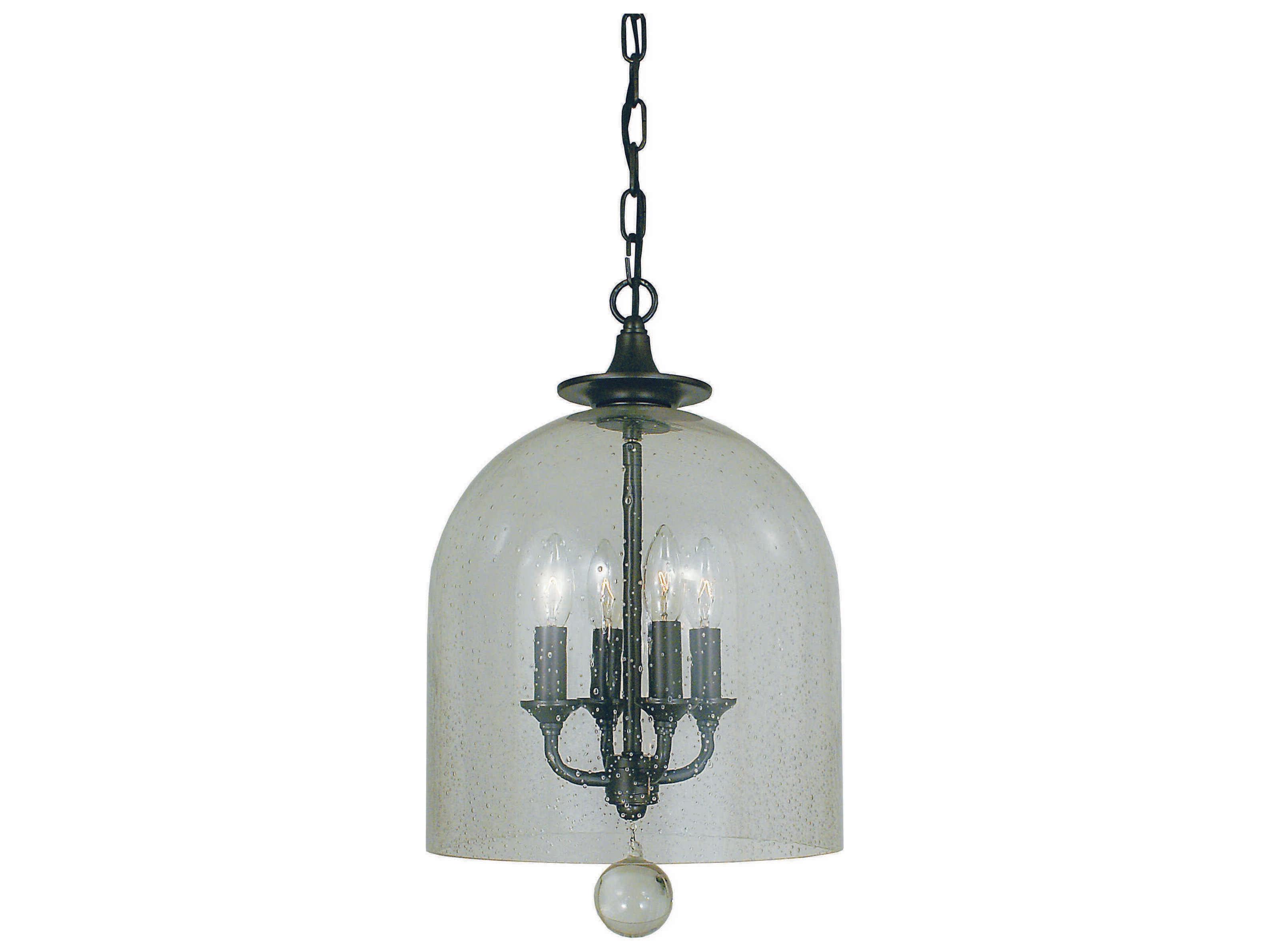 Framburg Hannover 4-Light Glass Dome Pendant