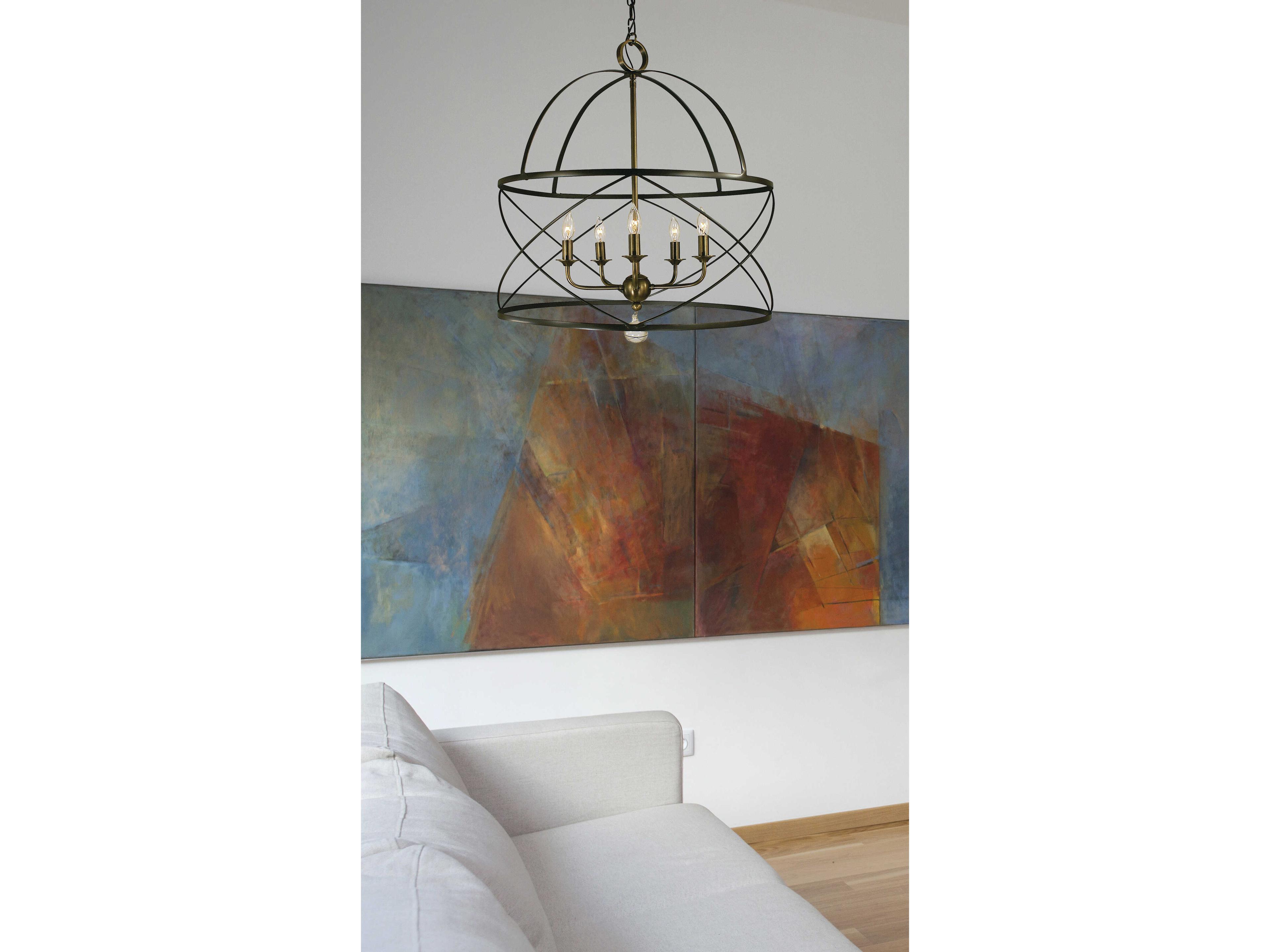 Framburg Nantucket 5-Light Candelabra Chandelier