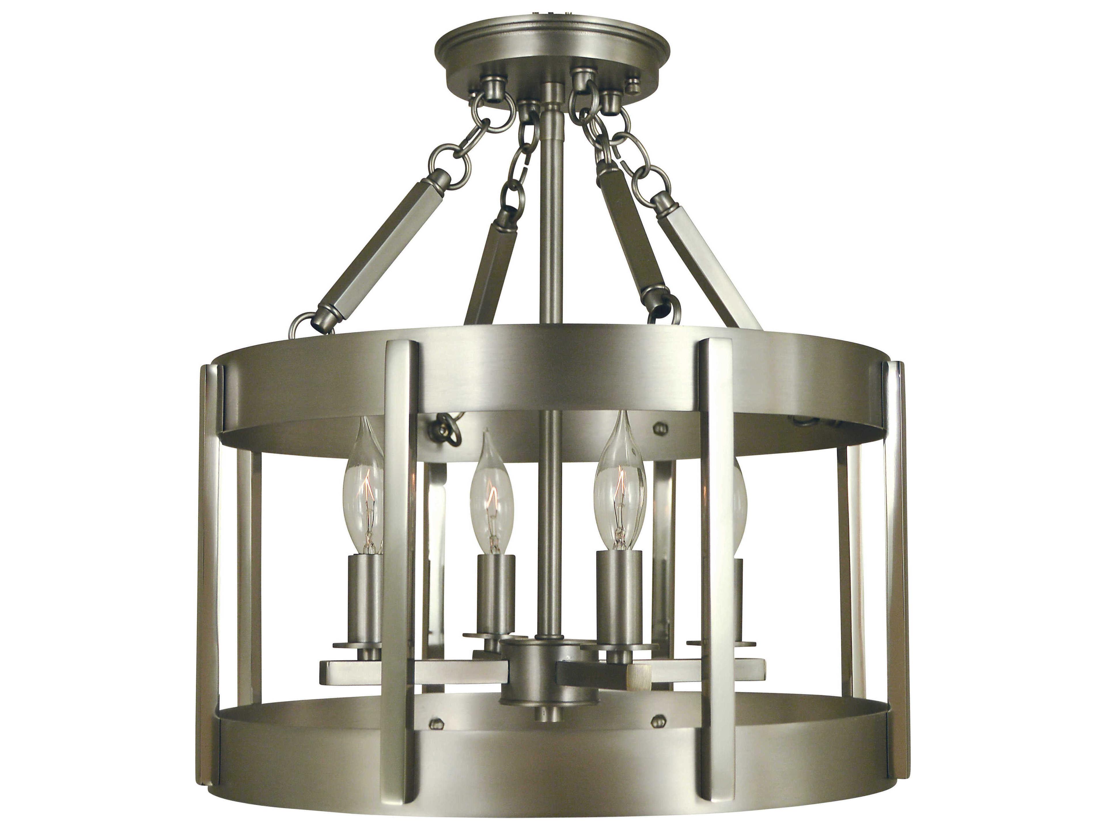 Framburg Pantheon 4-Light Semi Flush Mount