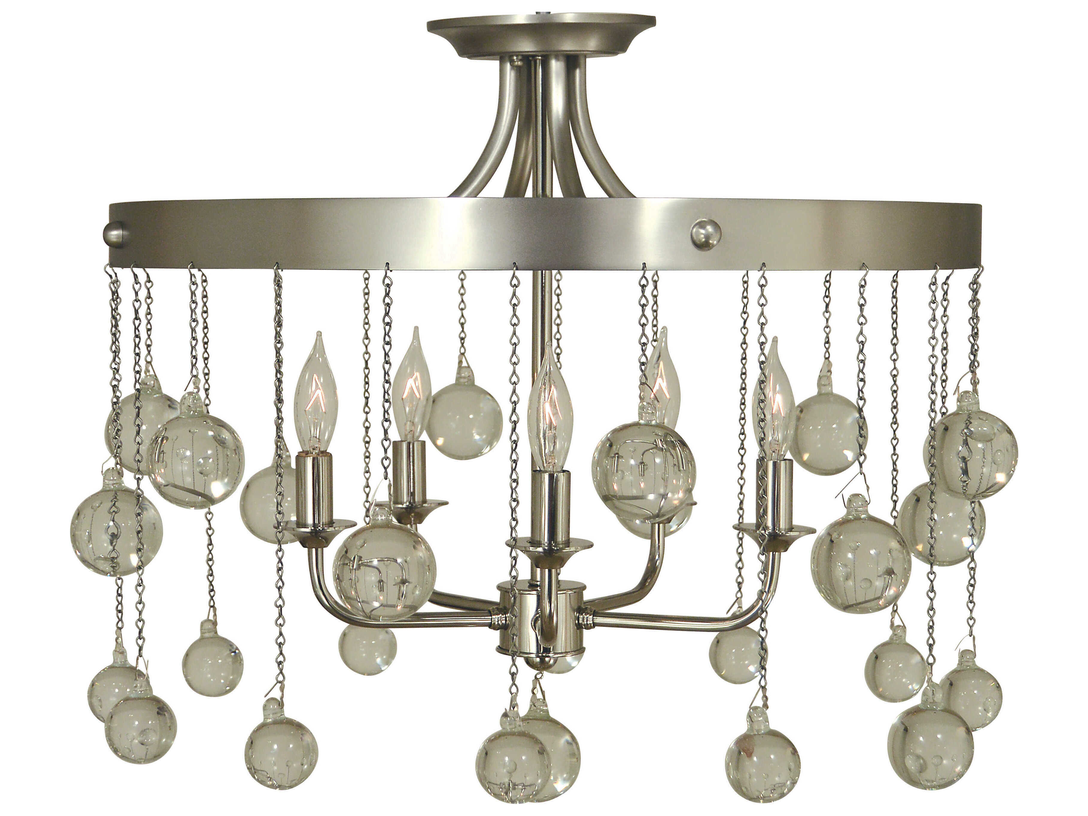 Framburg Falling Stars 5-Light Semi Flush Mount