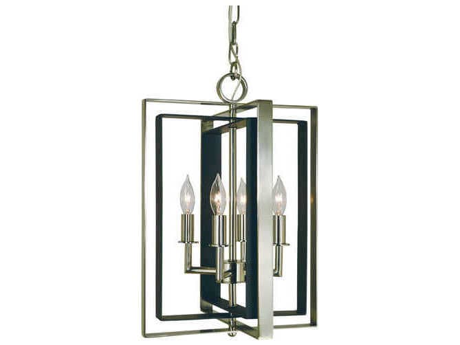 Framburg Symmetry 4-Light Candelabra Geometric Chandelier