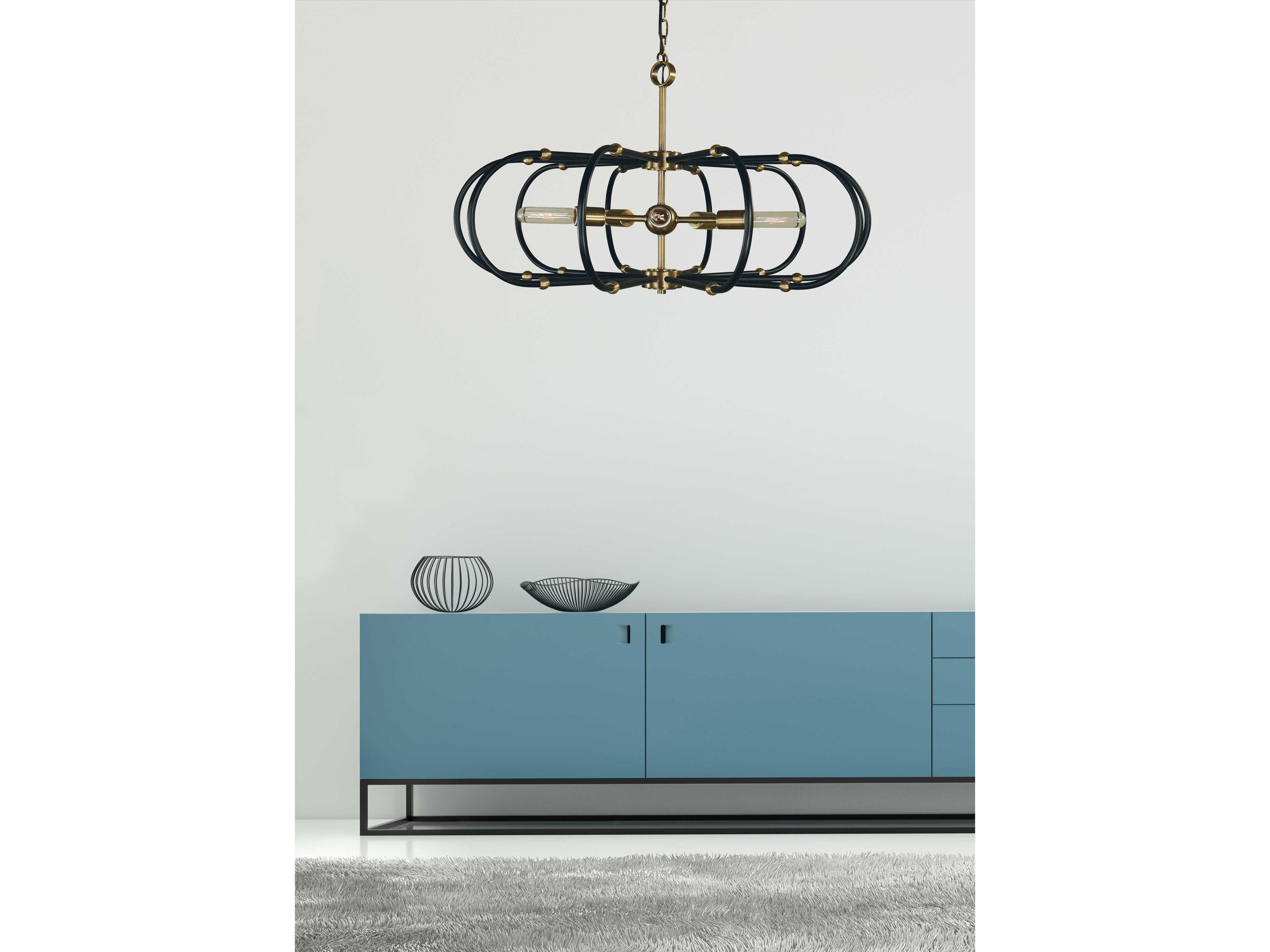 Framburg Pulsar 5-Light Geometric Chandelier