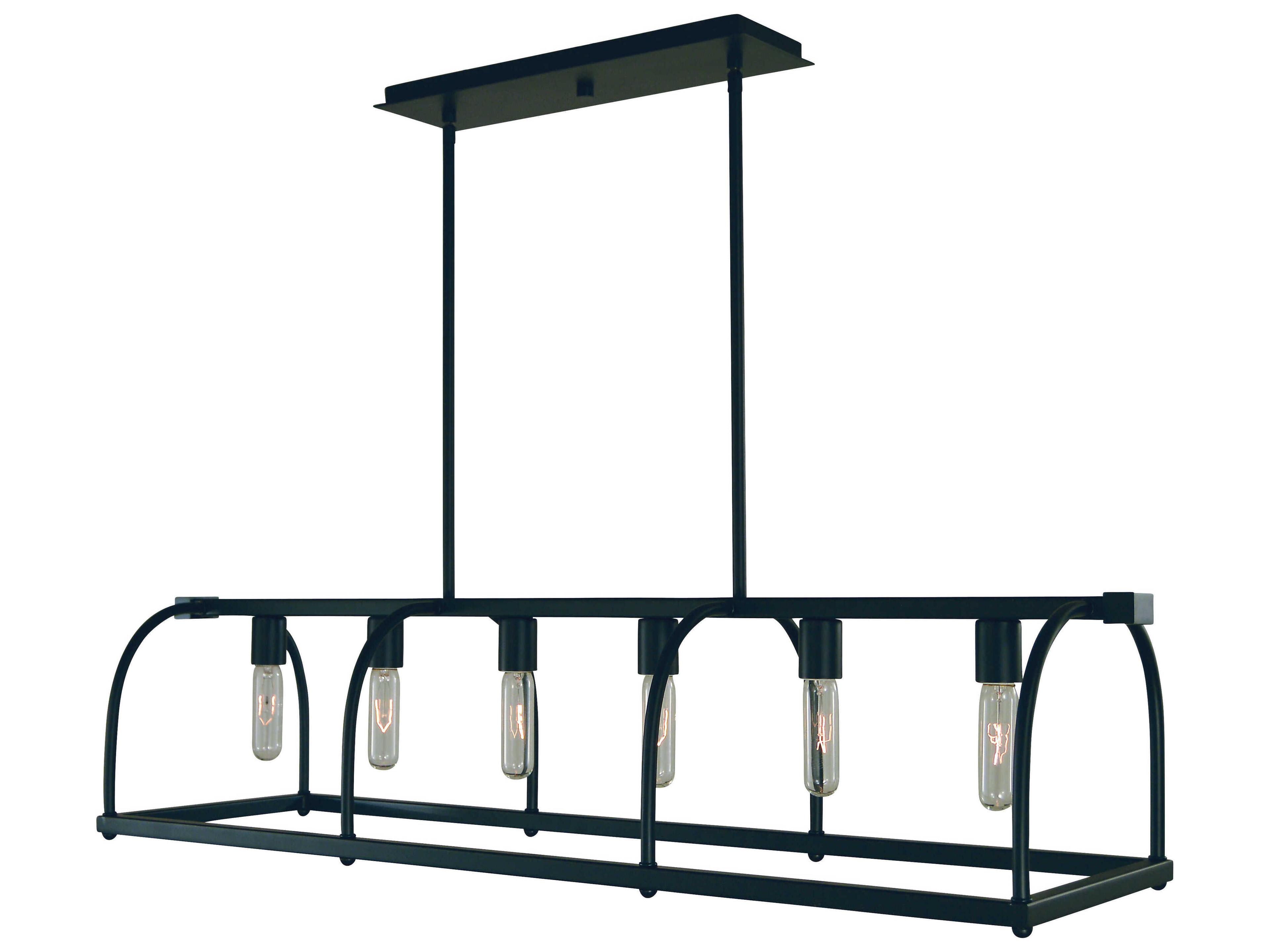 Framburg Kenmare 6-Light Linear Island Pendant
