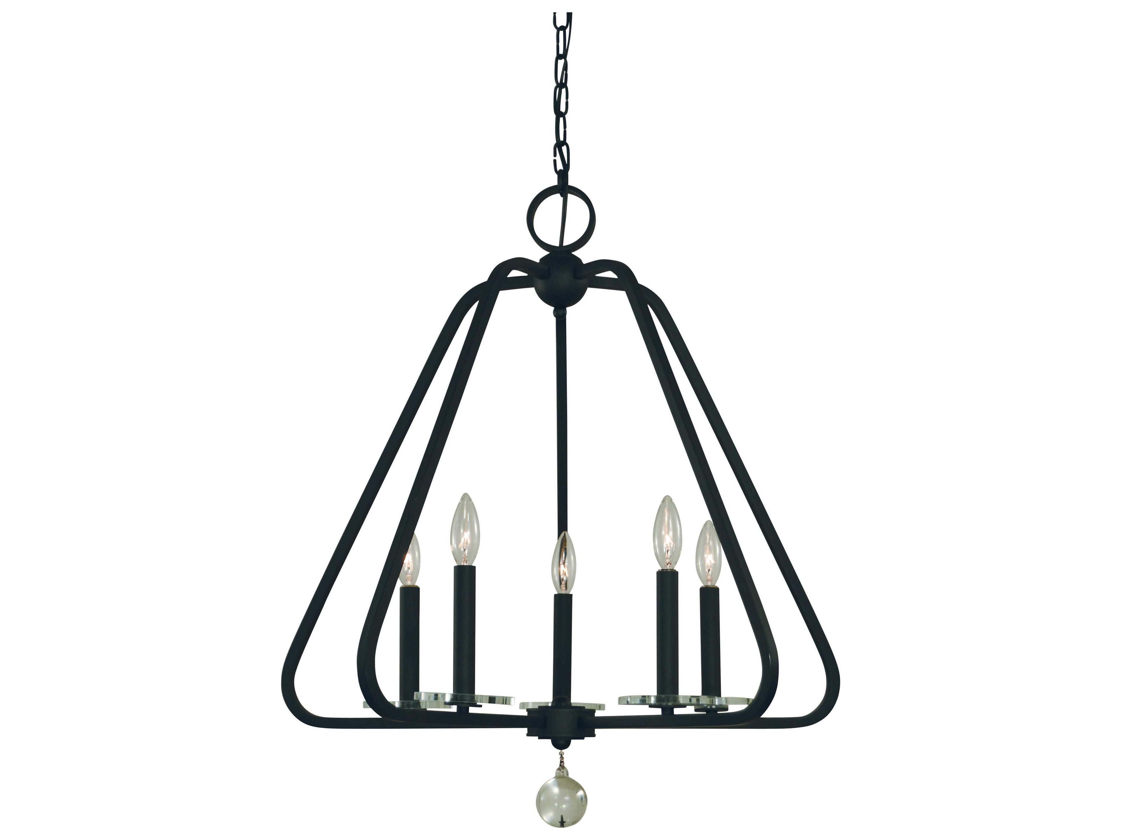 Framburg Triangulum 5-Light Crystal Candelabra Chandelier