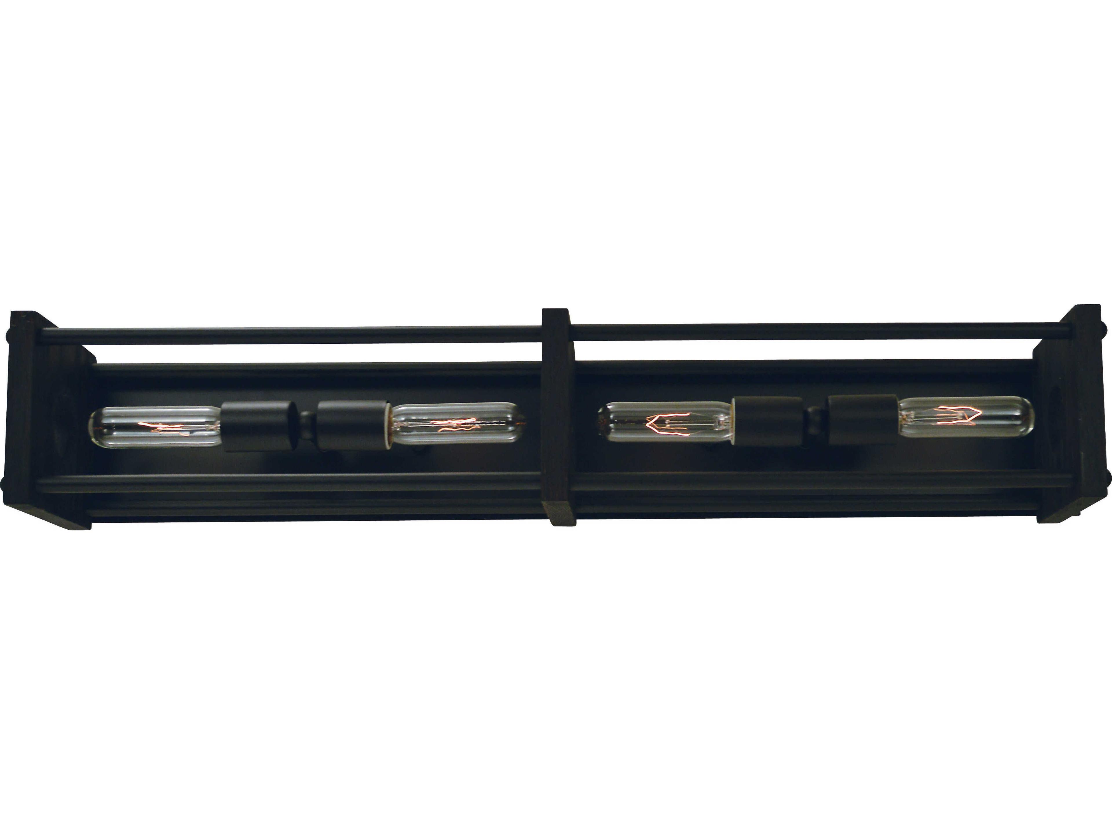 Framburg Industria 4-Light Matte Black Vanity Light