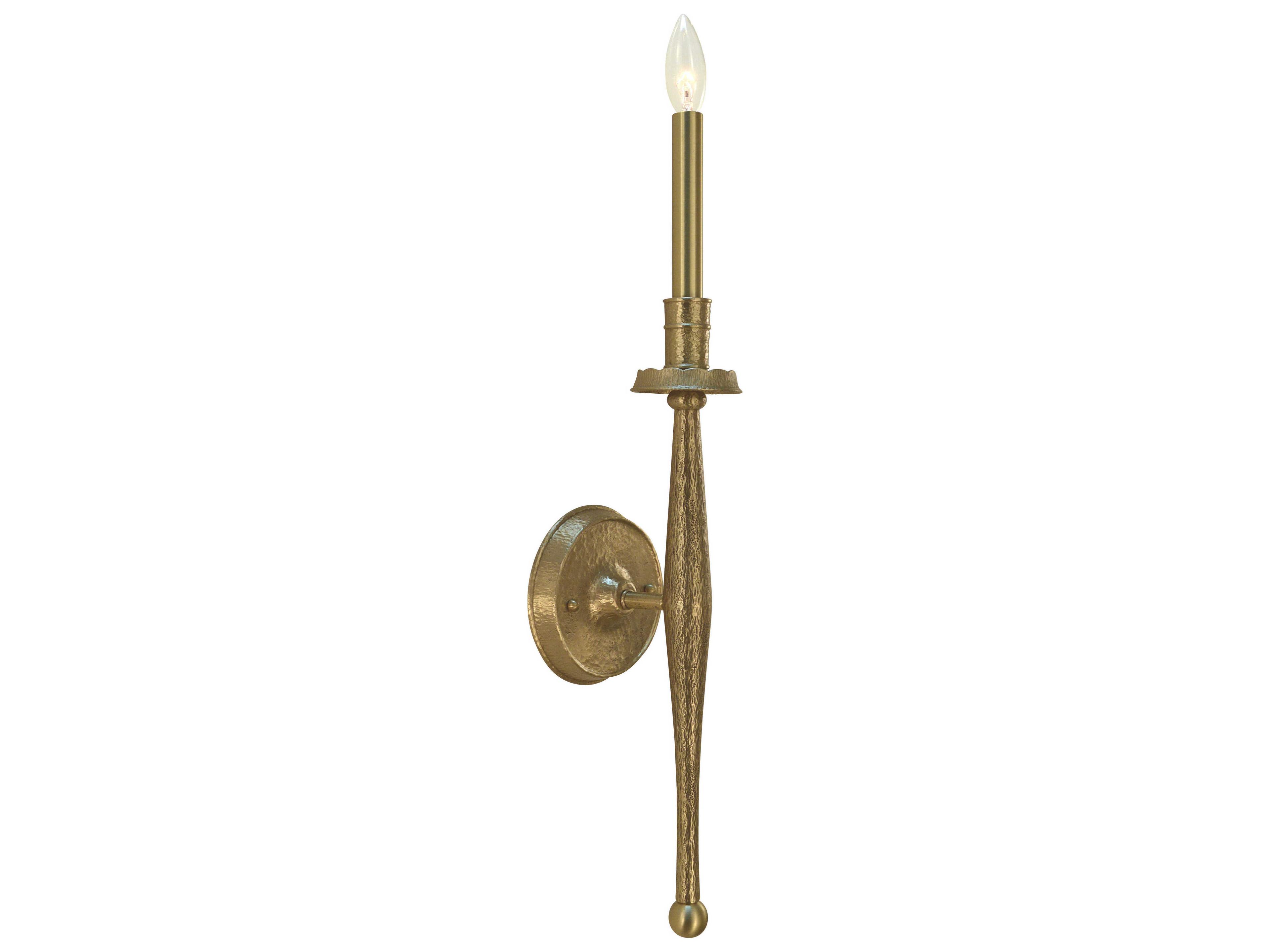 Framburg Matera 1-Light Brushed Brass Wall Sconce