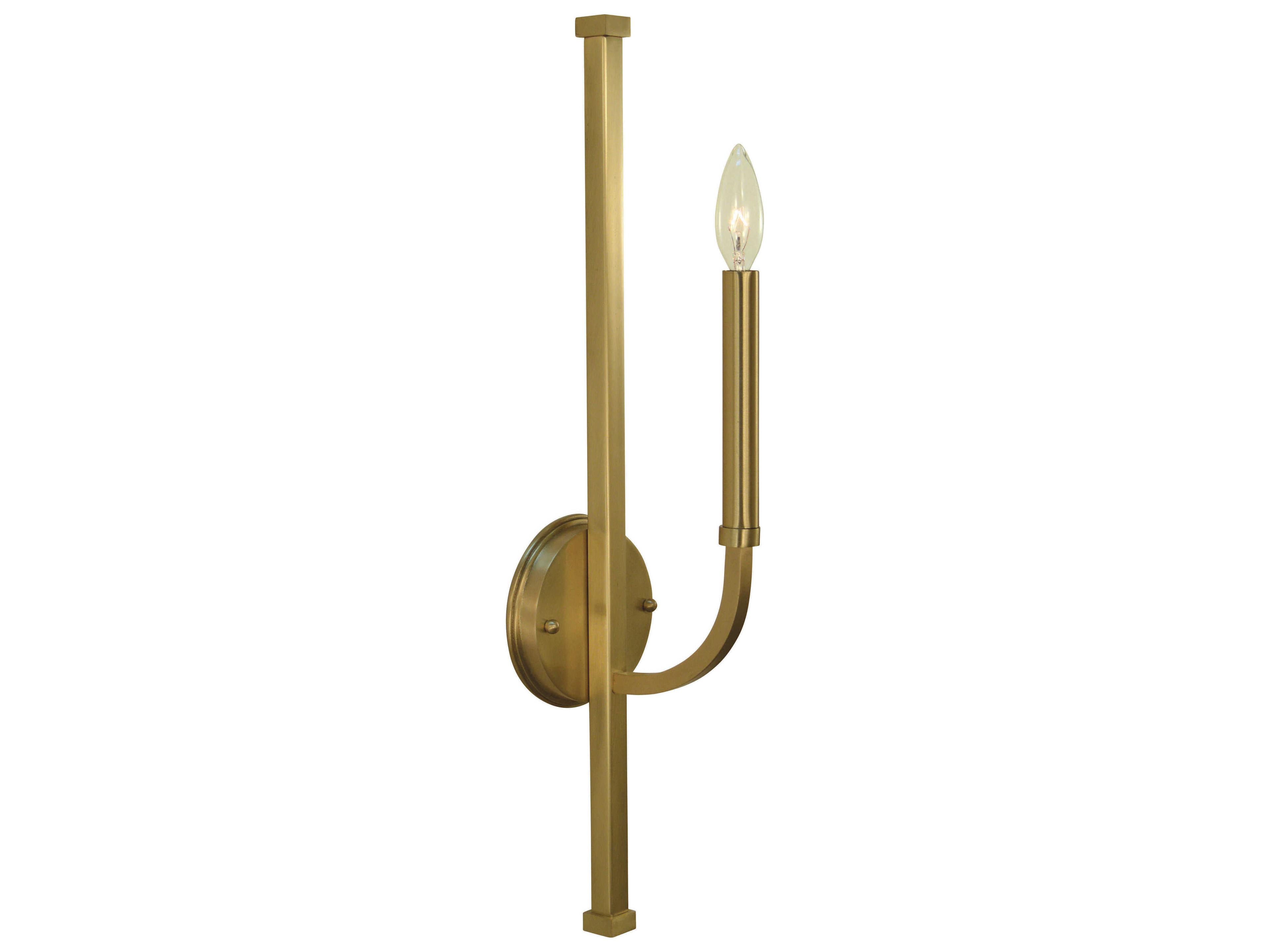 Framburg Manhattan 1-Light Brushed Brass Wall Sconce