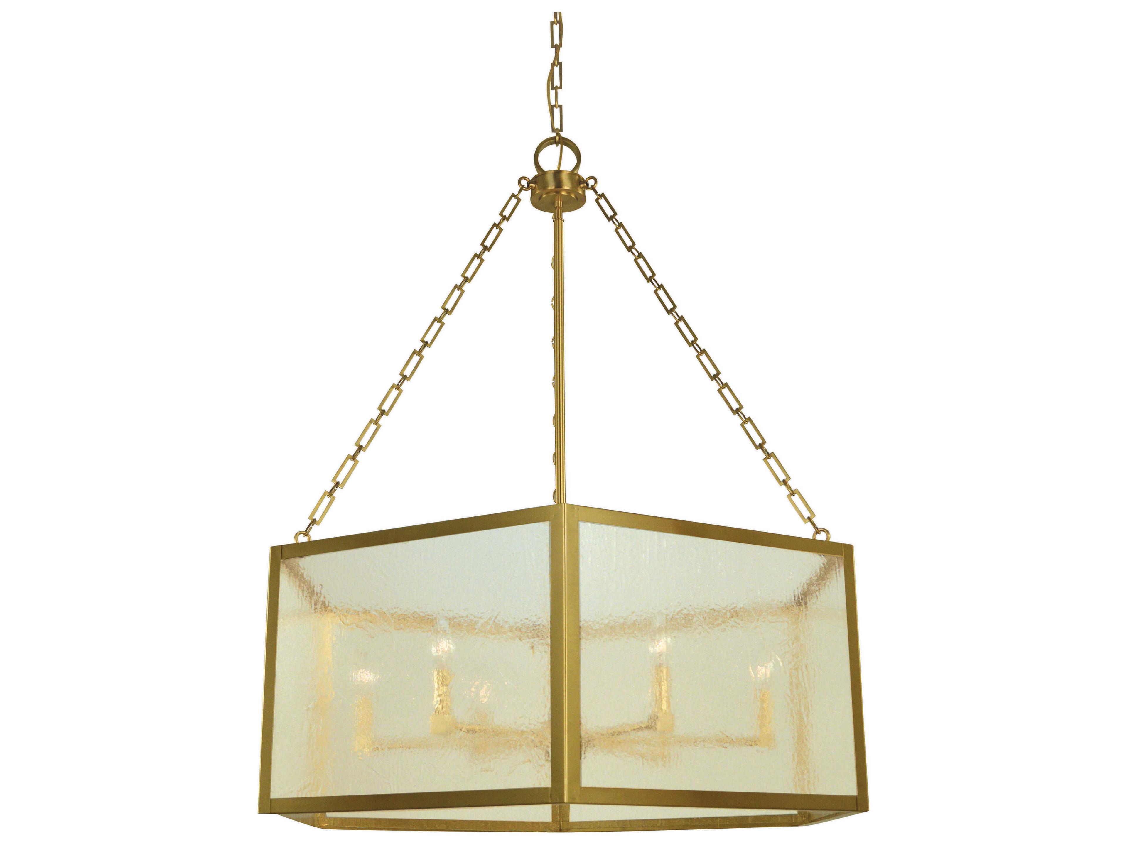 Framburg Mila Brushed Brass Geometric Chandelier
