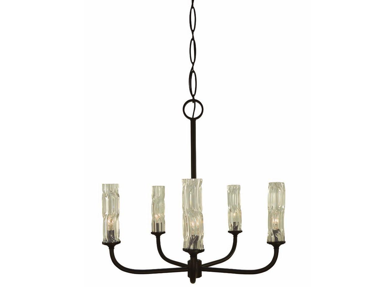 Framburg Kaia 5-Light Candelabra Cylinder Chandelier