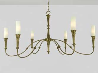 Framburg Old Greenwich 6-Light Traditional Candelabra Chandelier