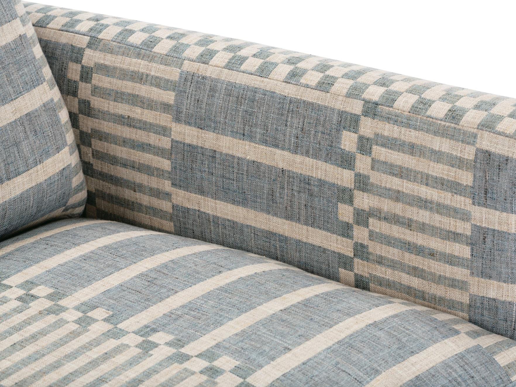 Rowe Allie Swivel Blue Fabric Accent Swivel Chair