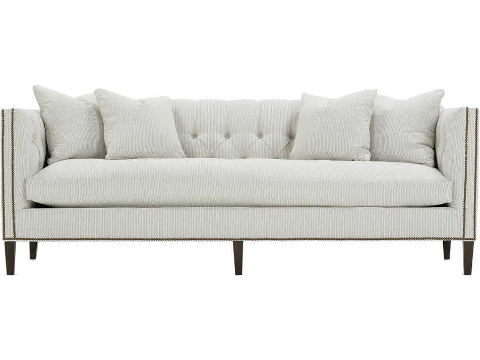 Rowe Brette Carob White Upholstered Sofa