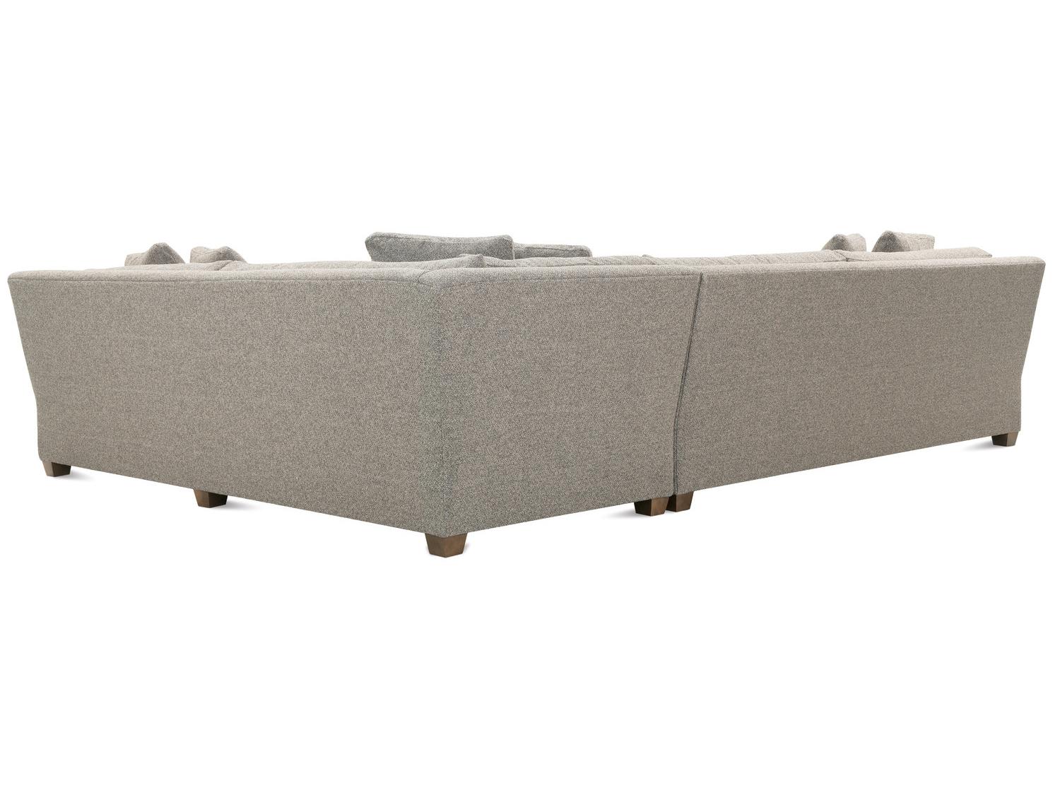 Rowe Bristol Gray Upholstered Sectional Sofa