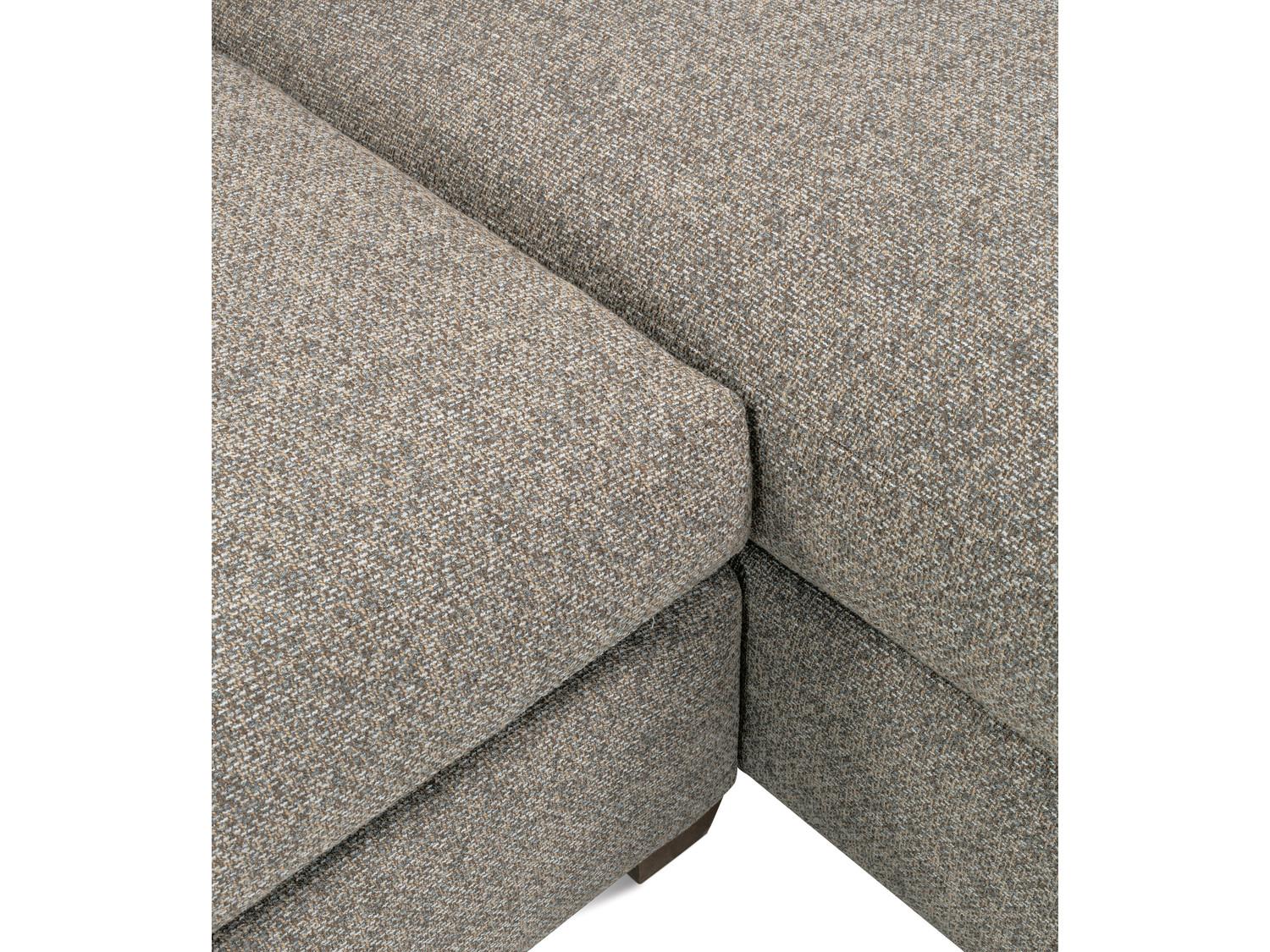 Rowe Bristol Gray Upholstered Sectional Sofa