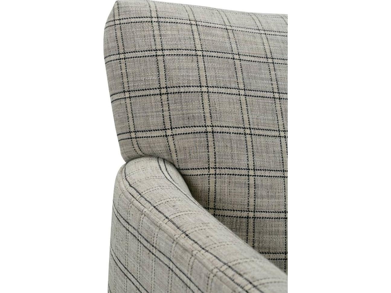 Rowe Times Square Swivel Beige Fabric Accent Swivel Chair