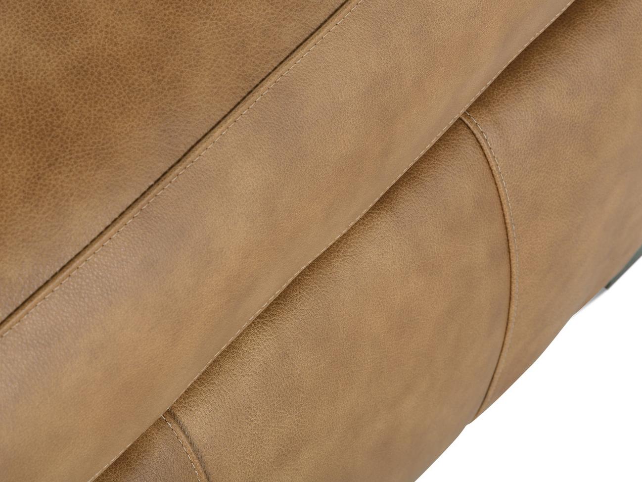 Rowe Desmond Chocolate Brown Leather Ottoman