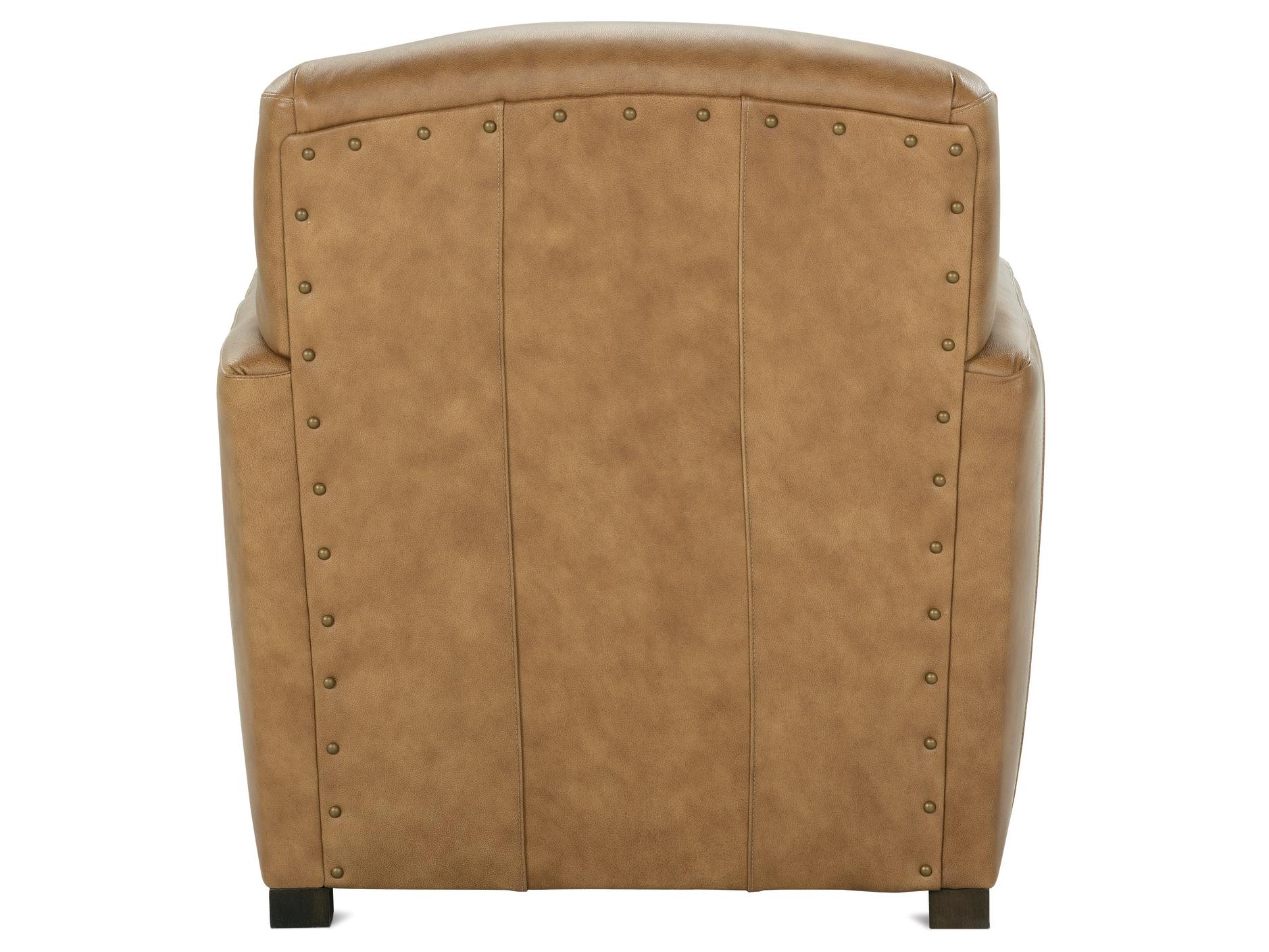 Rowe Desmond Brown Leather Accent Chair