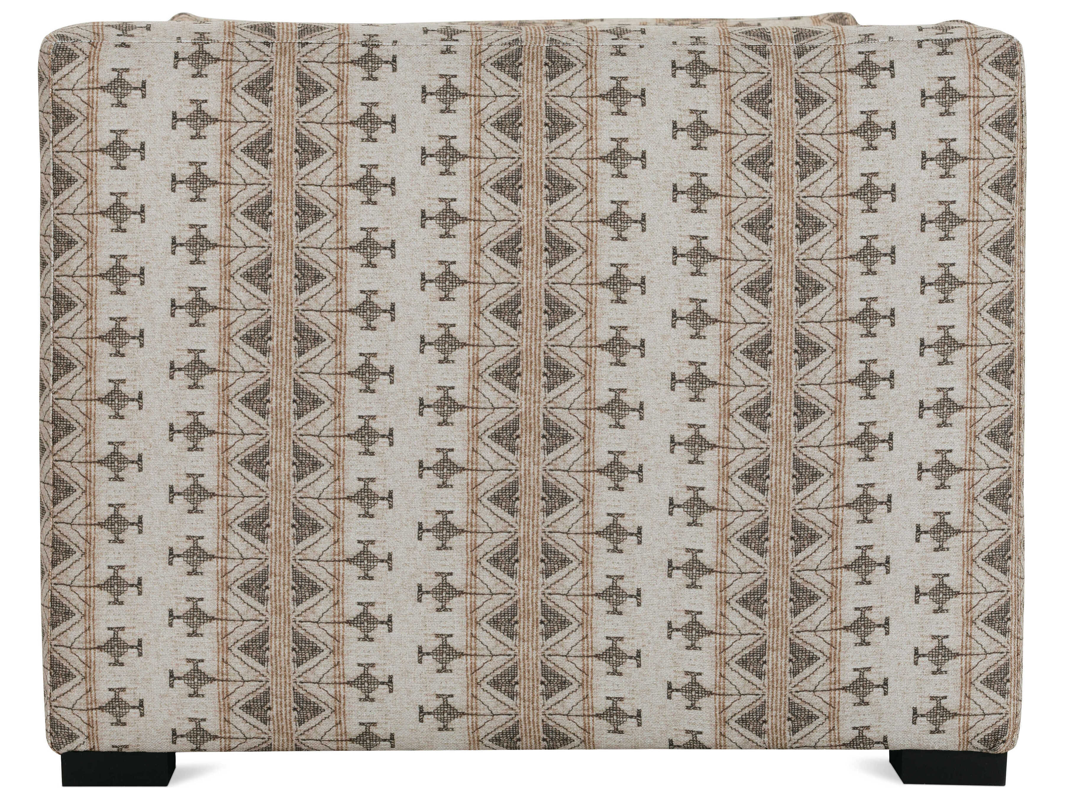 Rowe Ellice Carob Beige Upholstered Accent Chaise Loung