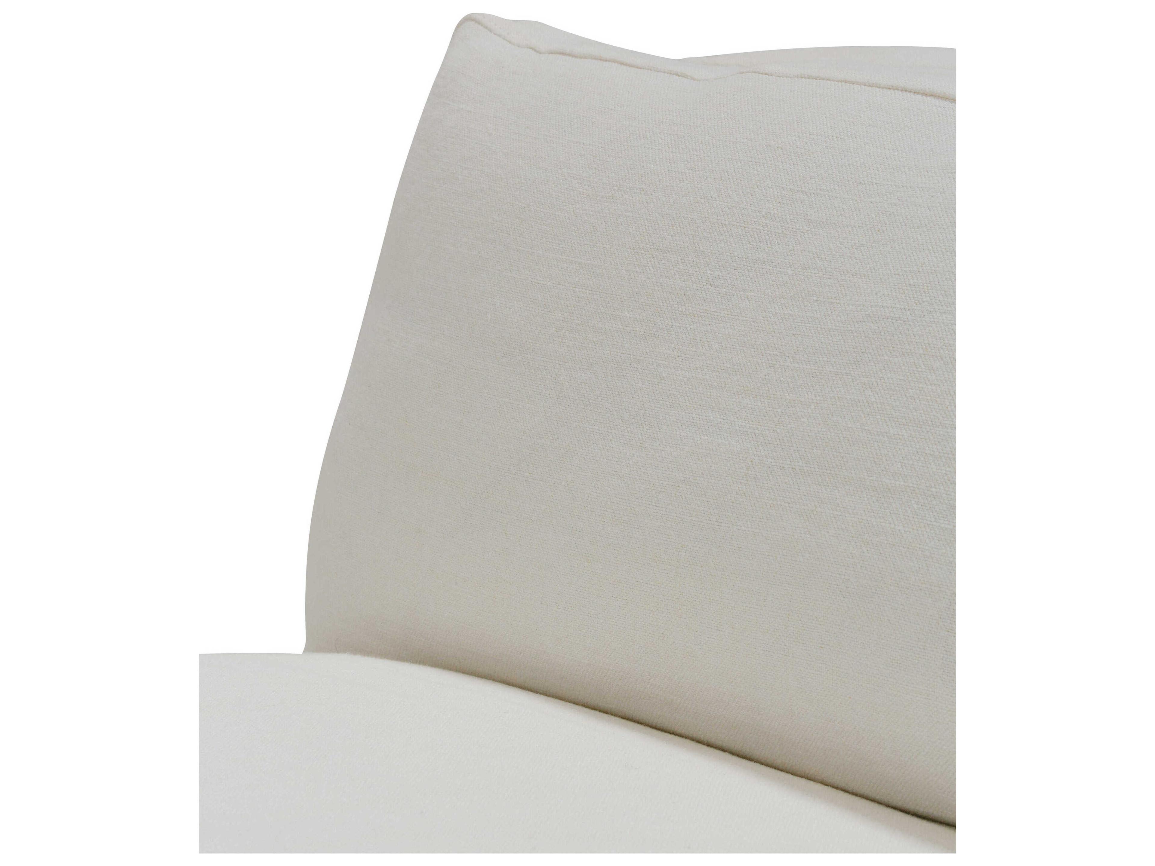 Rowe Ellice White Upholstered Chaise Lounge with Slipcover