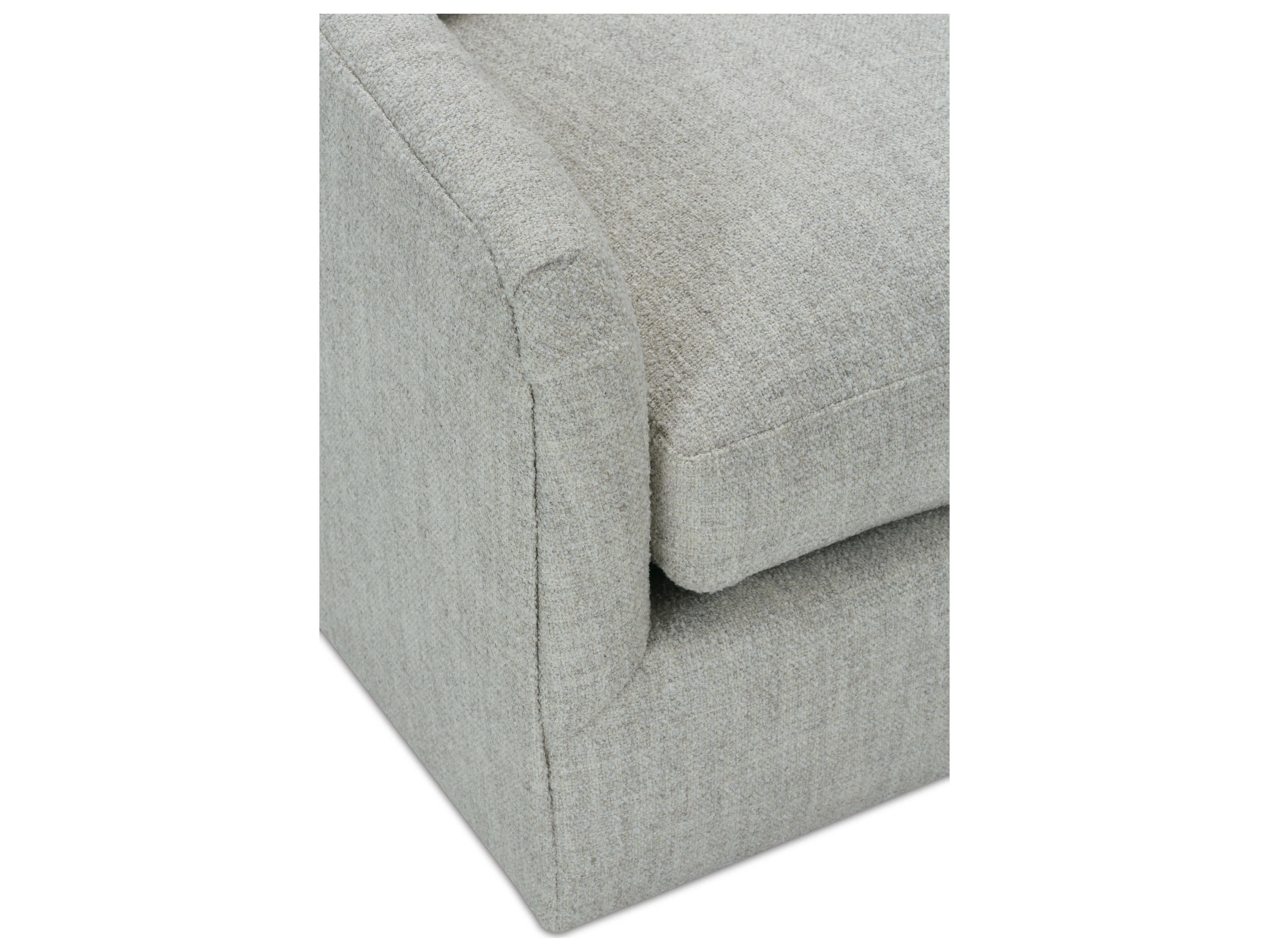 Rowe Florence Swivel Gray Fabric Accent Chair