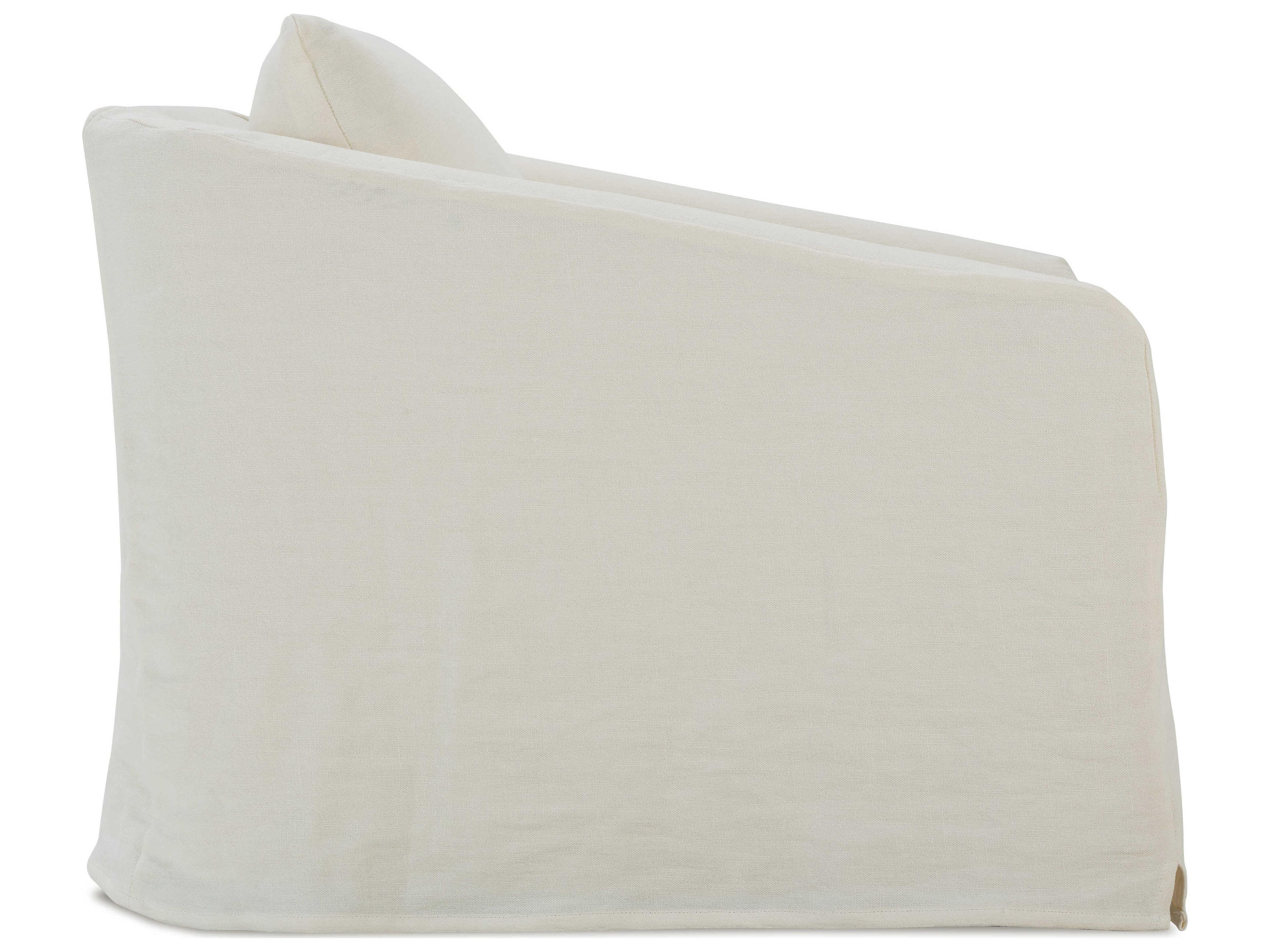 Rowe Florence Beige Fabric Accent Chair with Slipcover