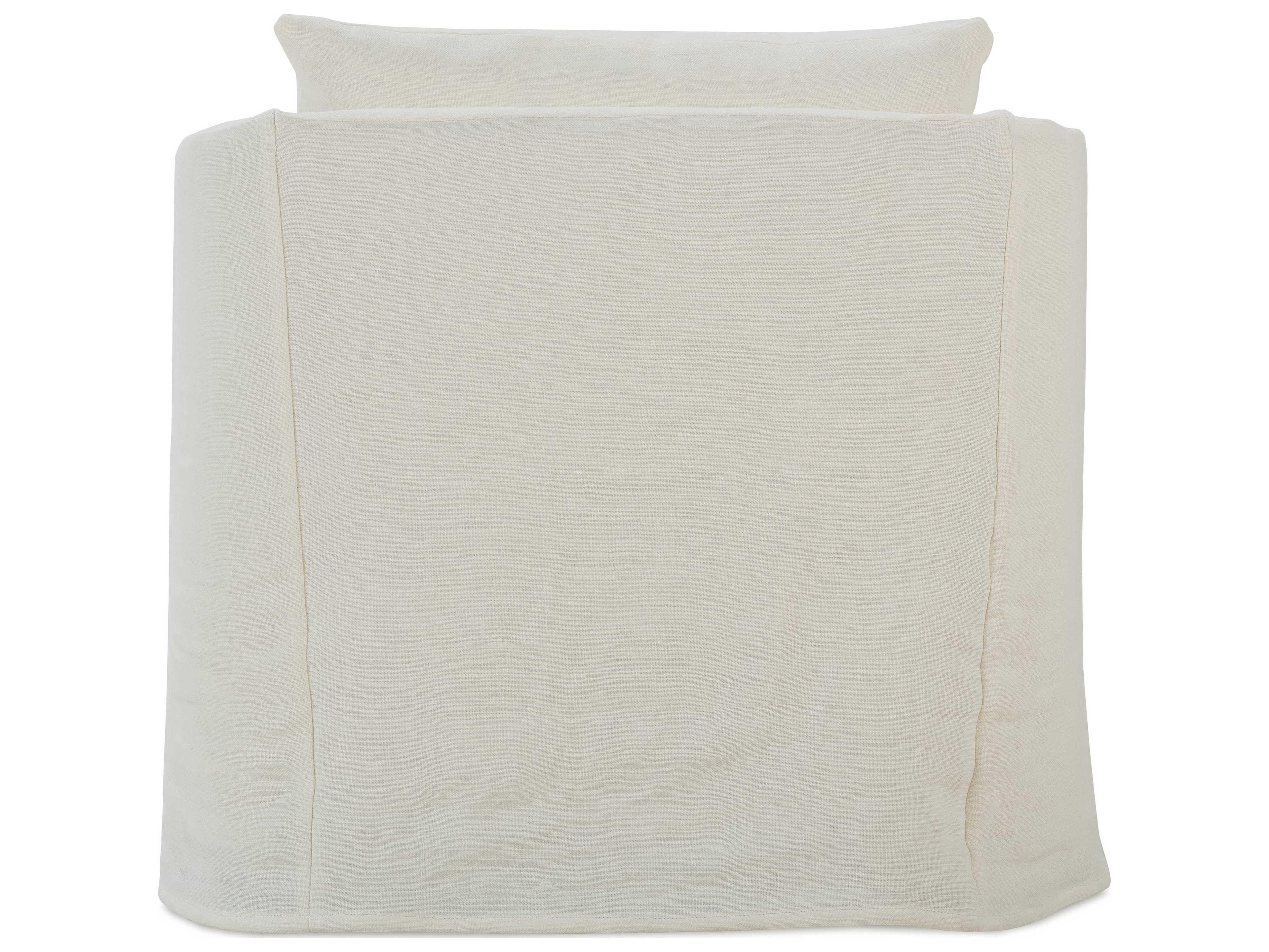 Rowe Florence Beige Fabric Accent Chair with Slipcover